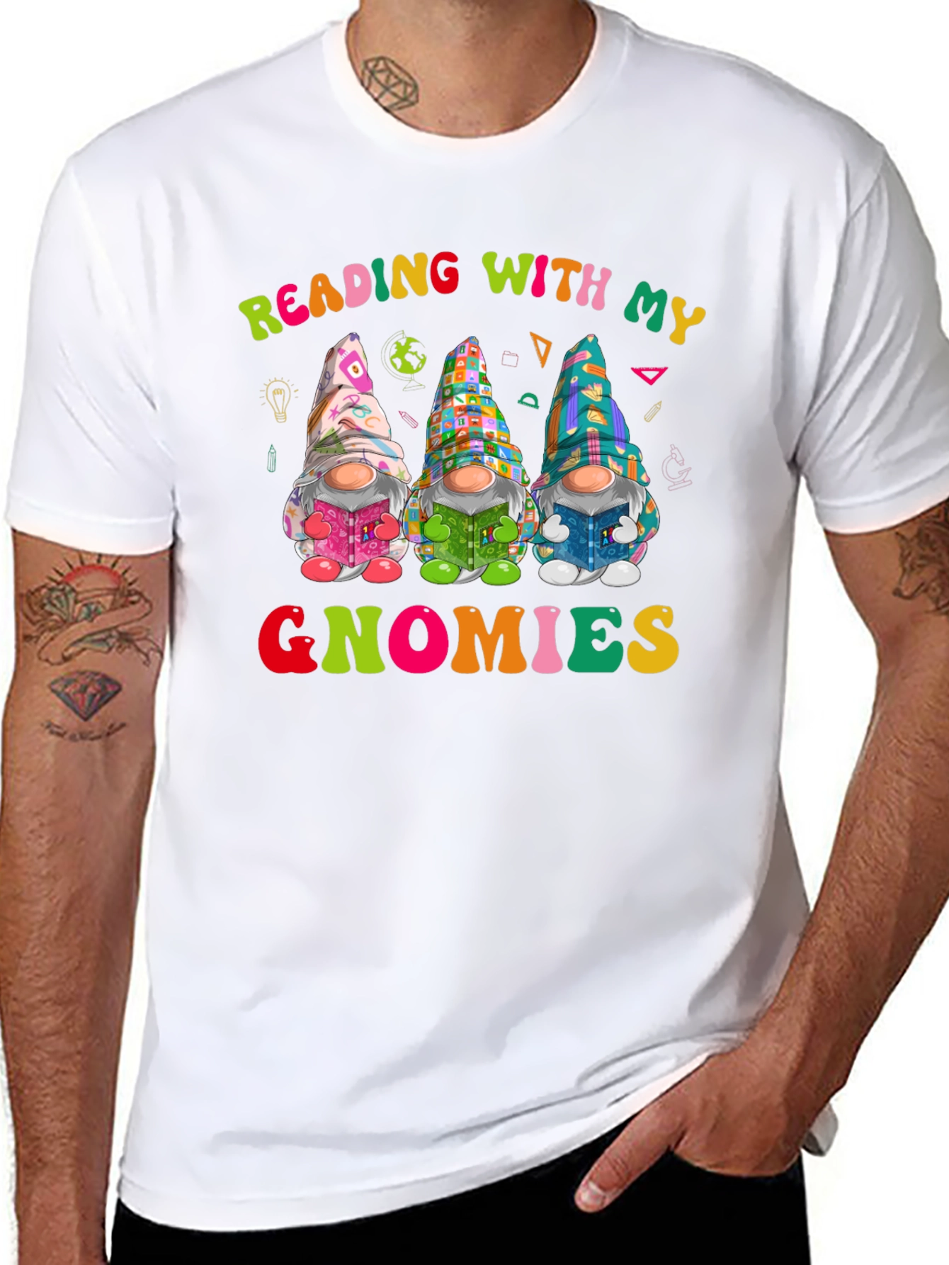 Reading with My Gnomies T-Shirt