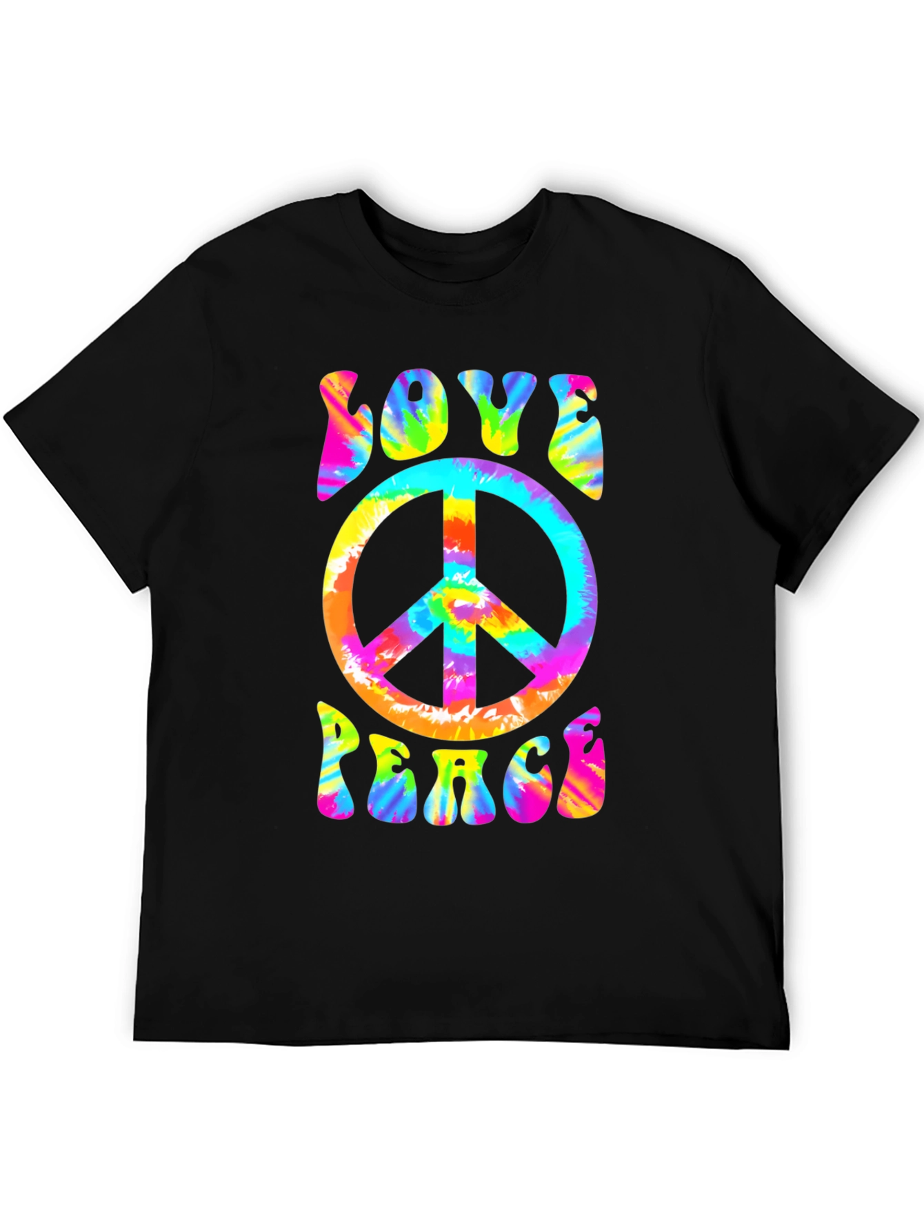 Love & Peace Tie-Dye T-Shirt