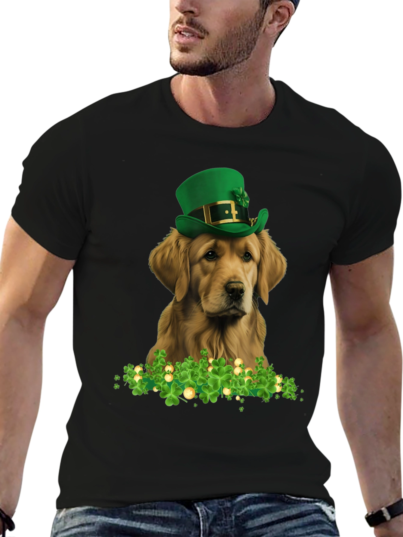 St. Patricks Day Golden Retriever T-Shirt