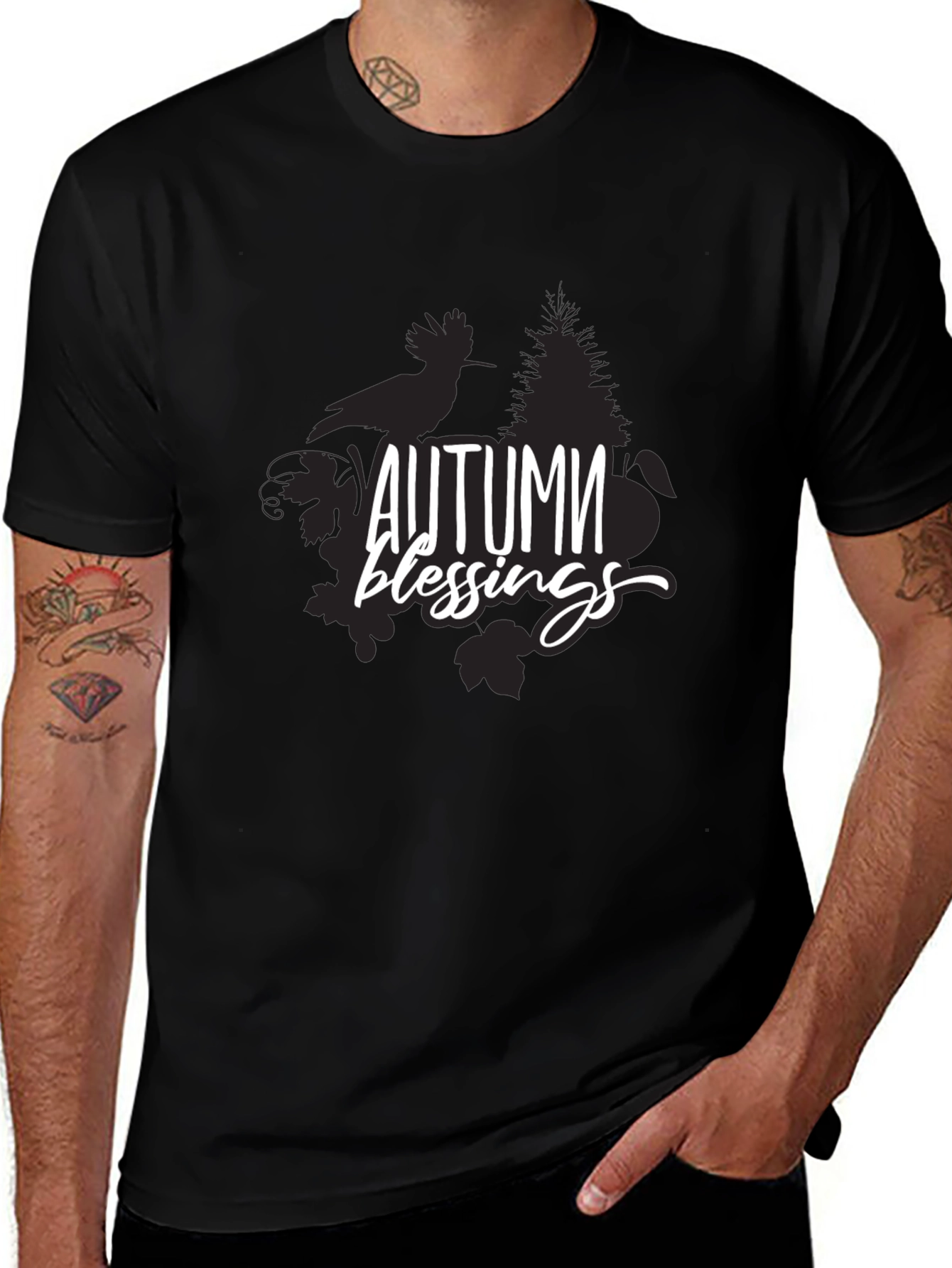 Autumn Blessings Graphic Tee - Stylish Fall Fashion
