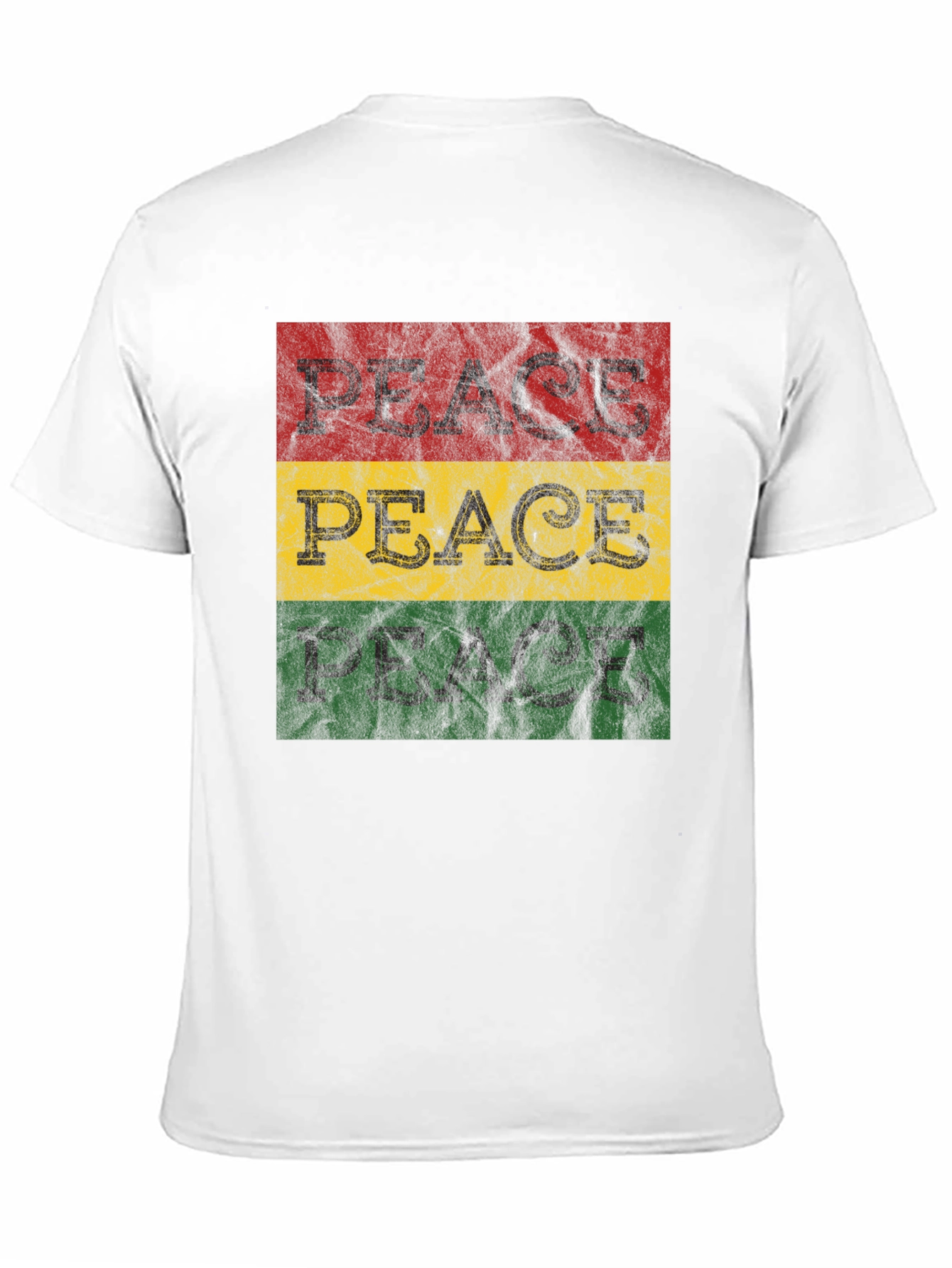 Rasta Peace T-Shirt - Red Yellow Green Graphic Tee