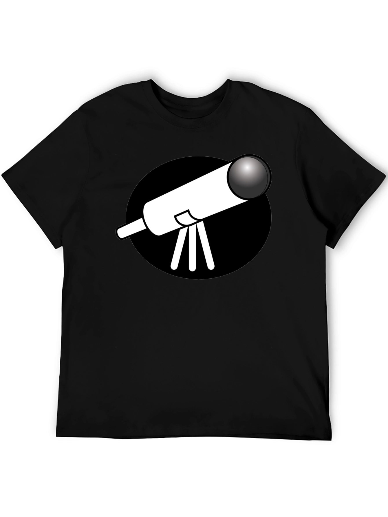 Telescope Graphic Black T-Shirt