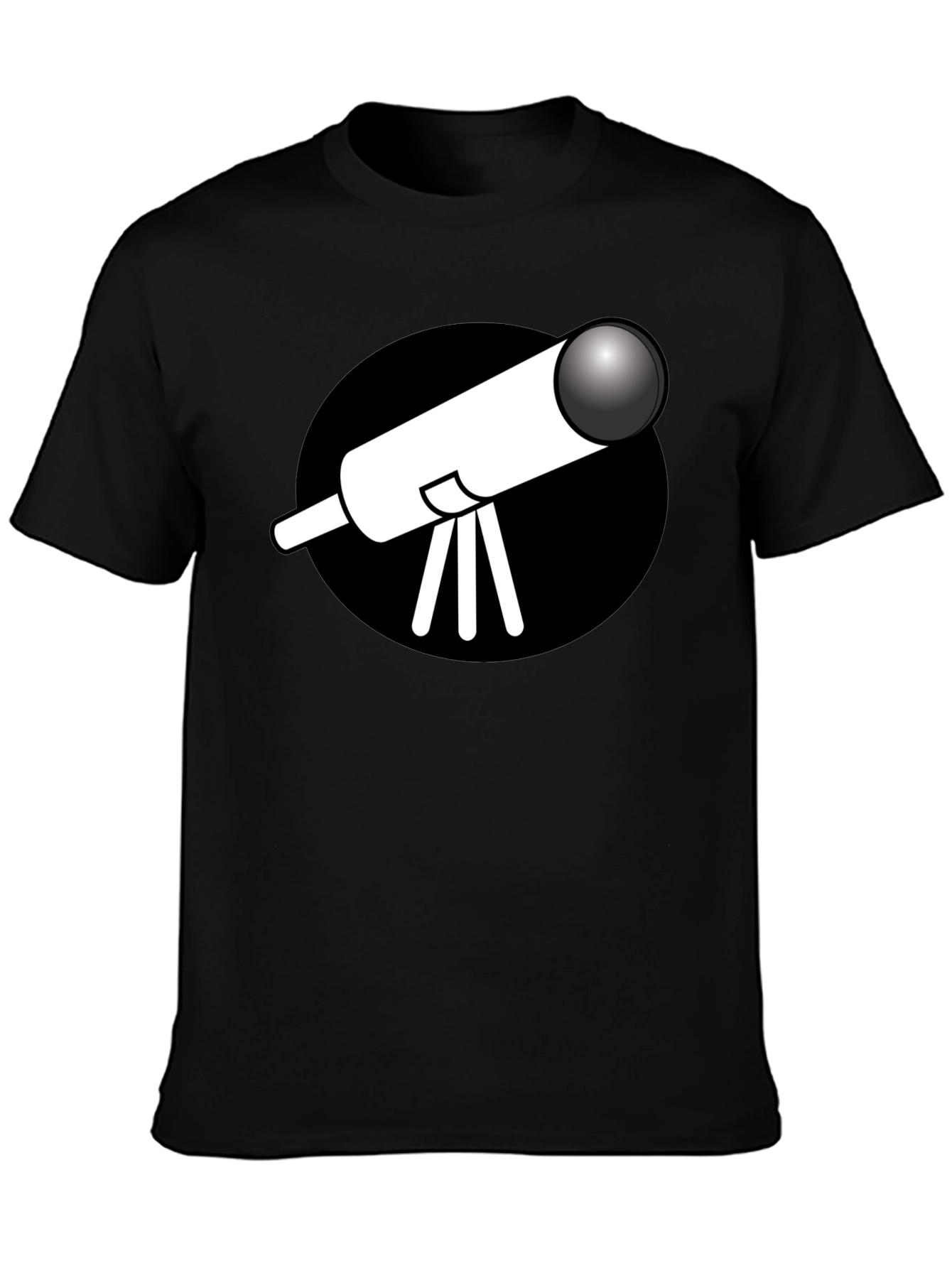 Telescope Graphic Black T-Shirt