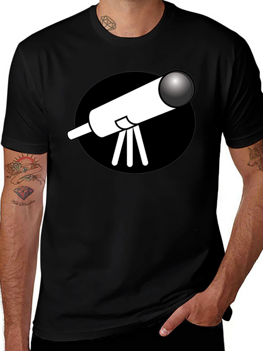 Telescope Graphic Black T-Shirt