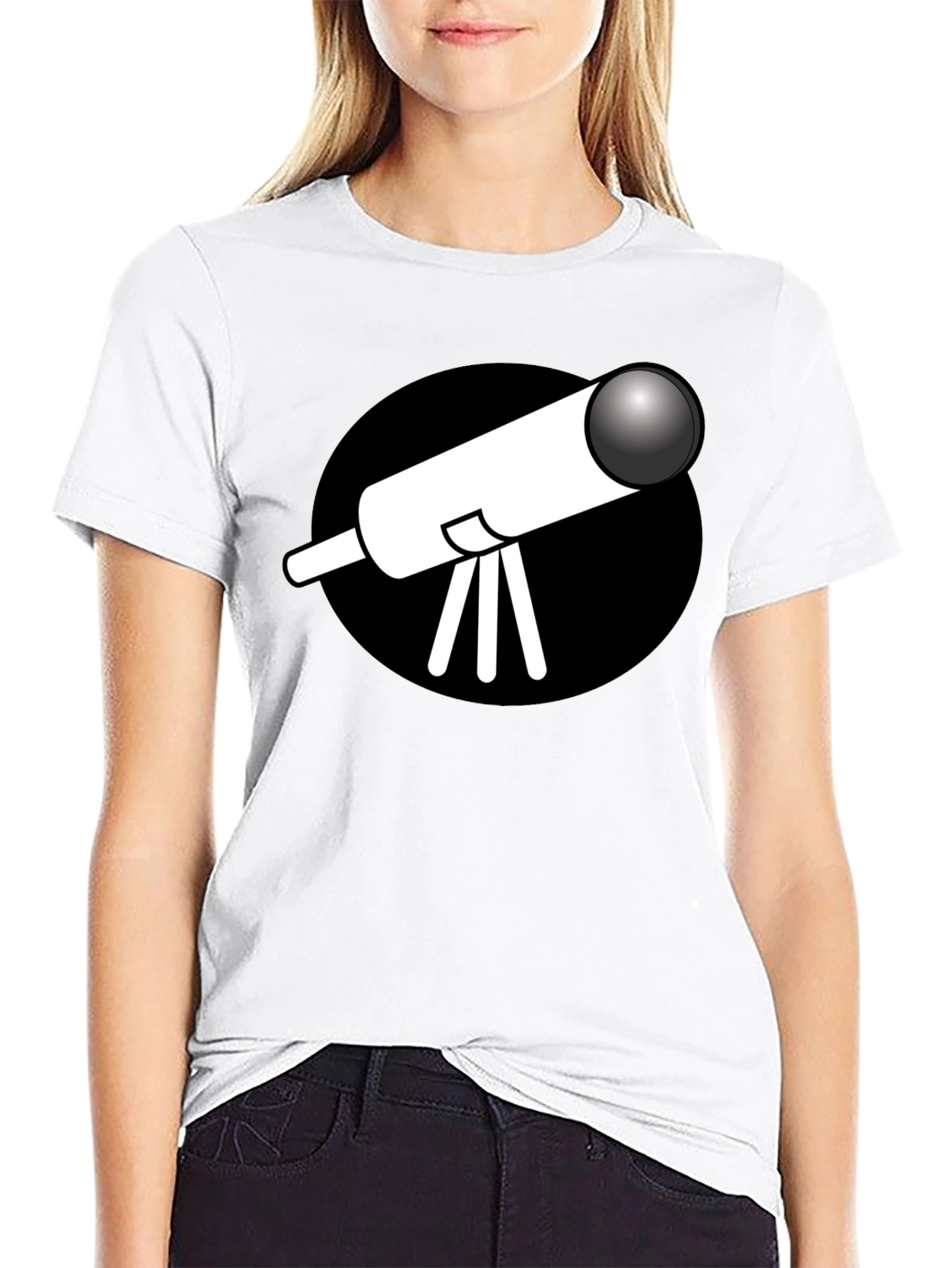 Telescope Graphic Black T-Shirt