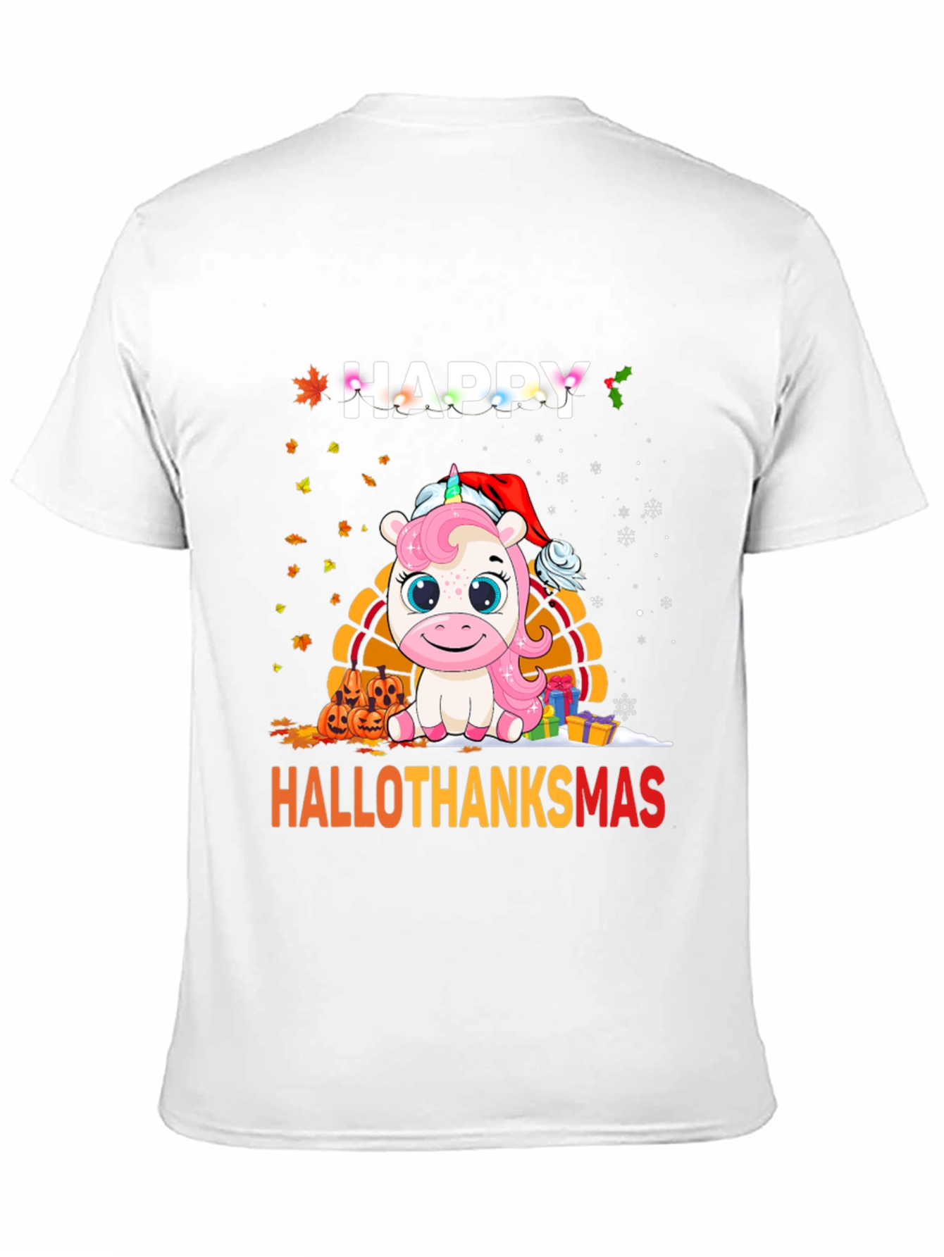 Happy Hallothanksmas Unicorn T-Shirt