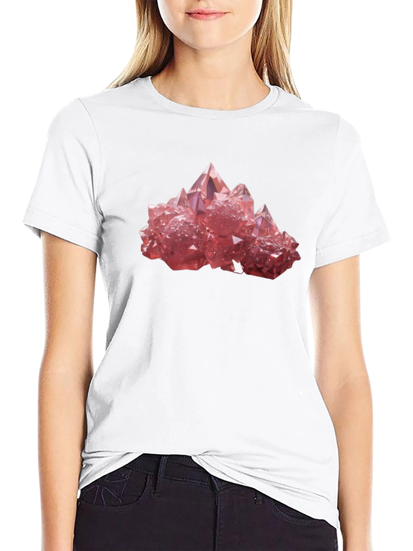 Crystals Graphic Tee - Black