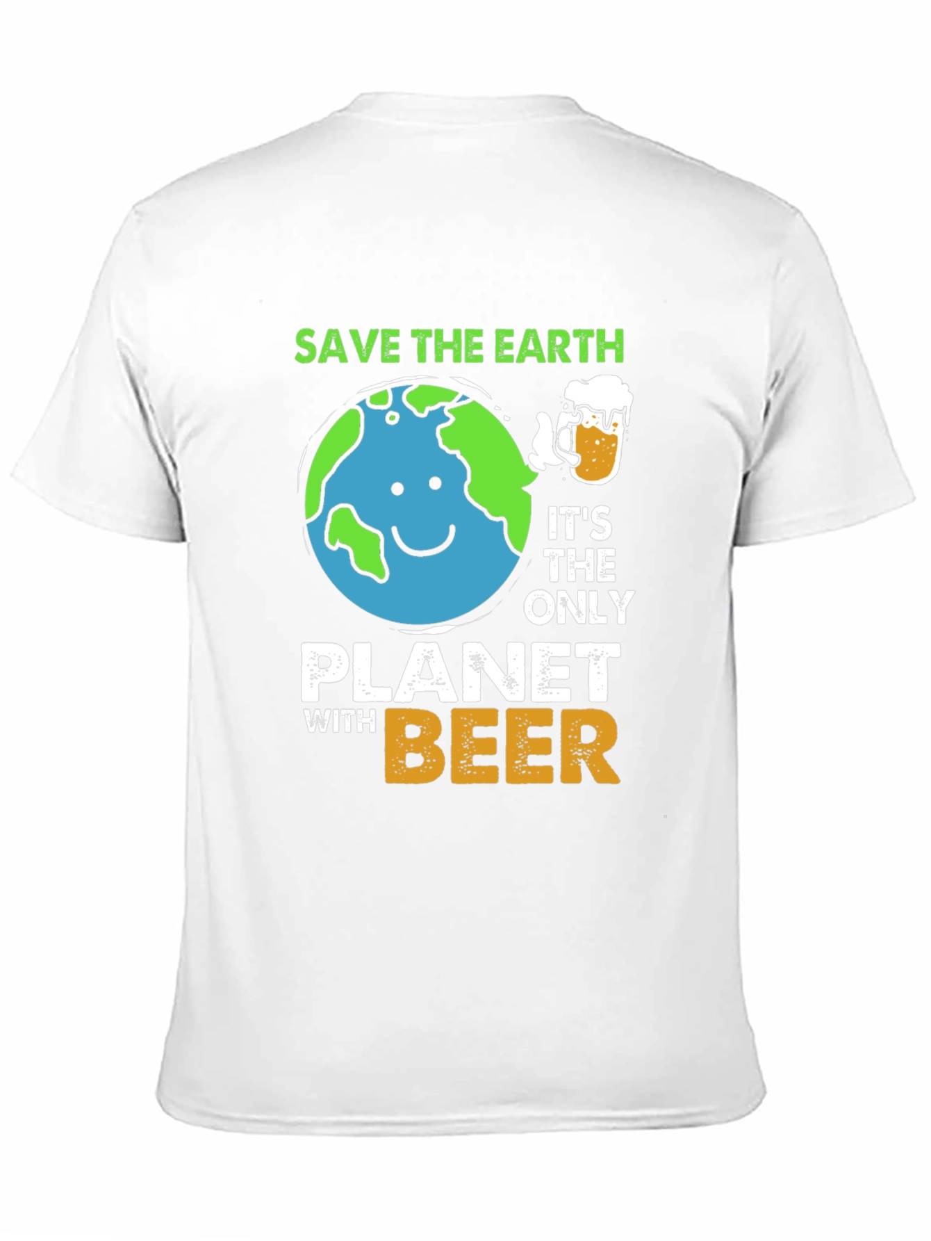 Save The Earth Planet Beer T-Shirt