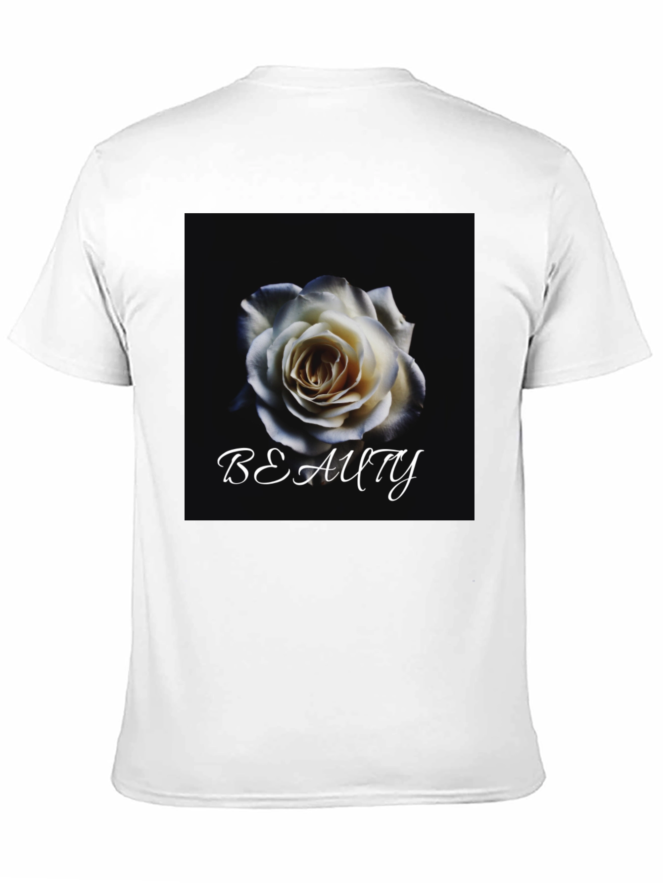 Beauty Rose Graphic T-Shirt - Elegant Floral Design