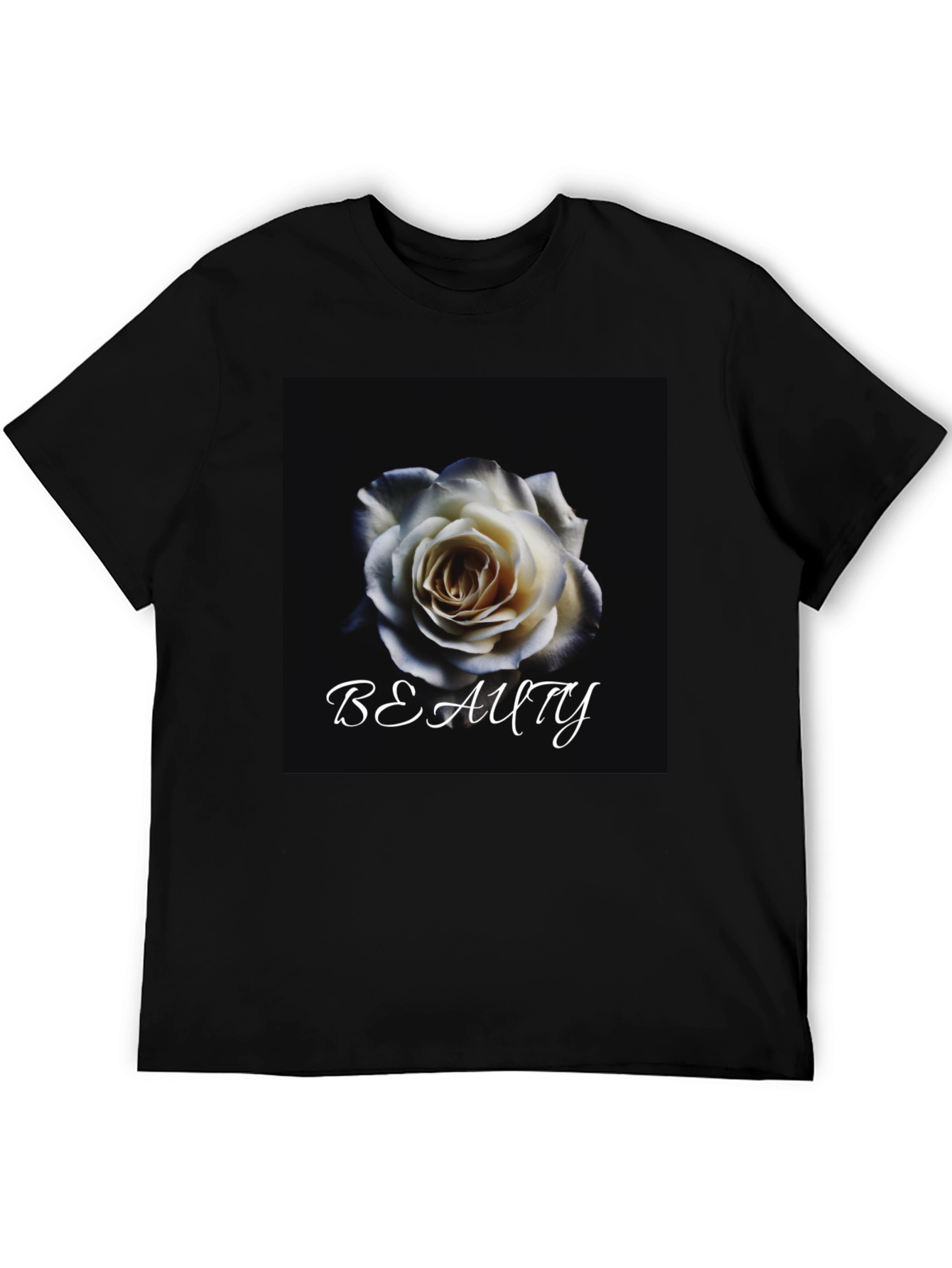 Beauty Rose Graphic T-Shirt - Elegant Floral Design