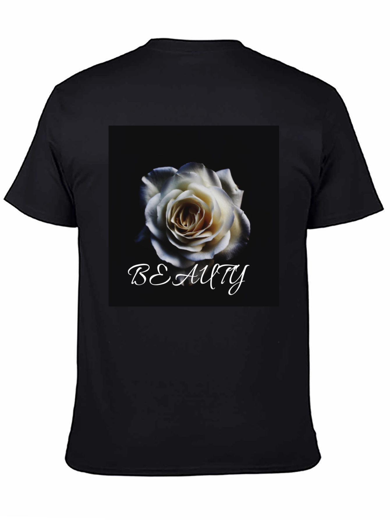 Beauty Rose Graphic T-Shirt - Elegant Floral Design