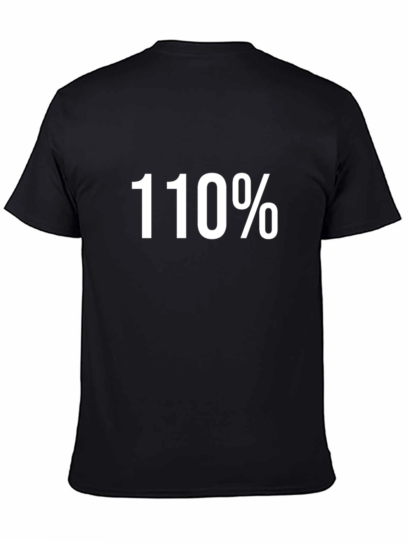 110% Graphic Tee - Black Cotton Blend