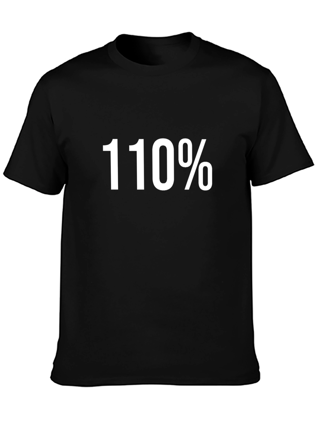 110% Graphic Tee - Black Cotton Blend