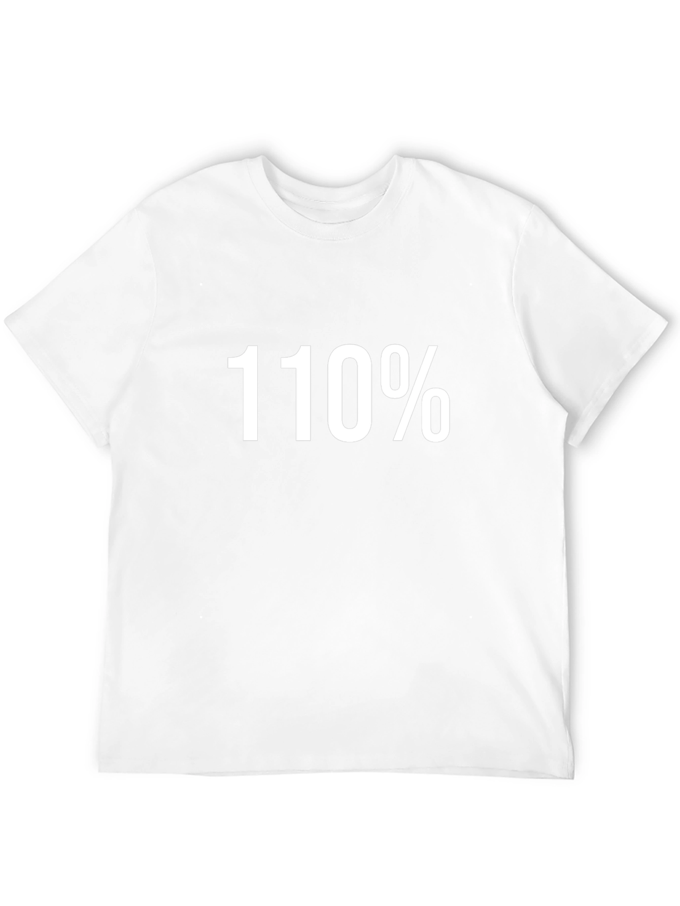 110% Graphic Tee - Black Cotton Blend