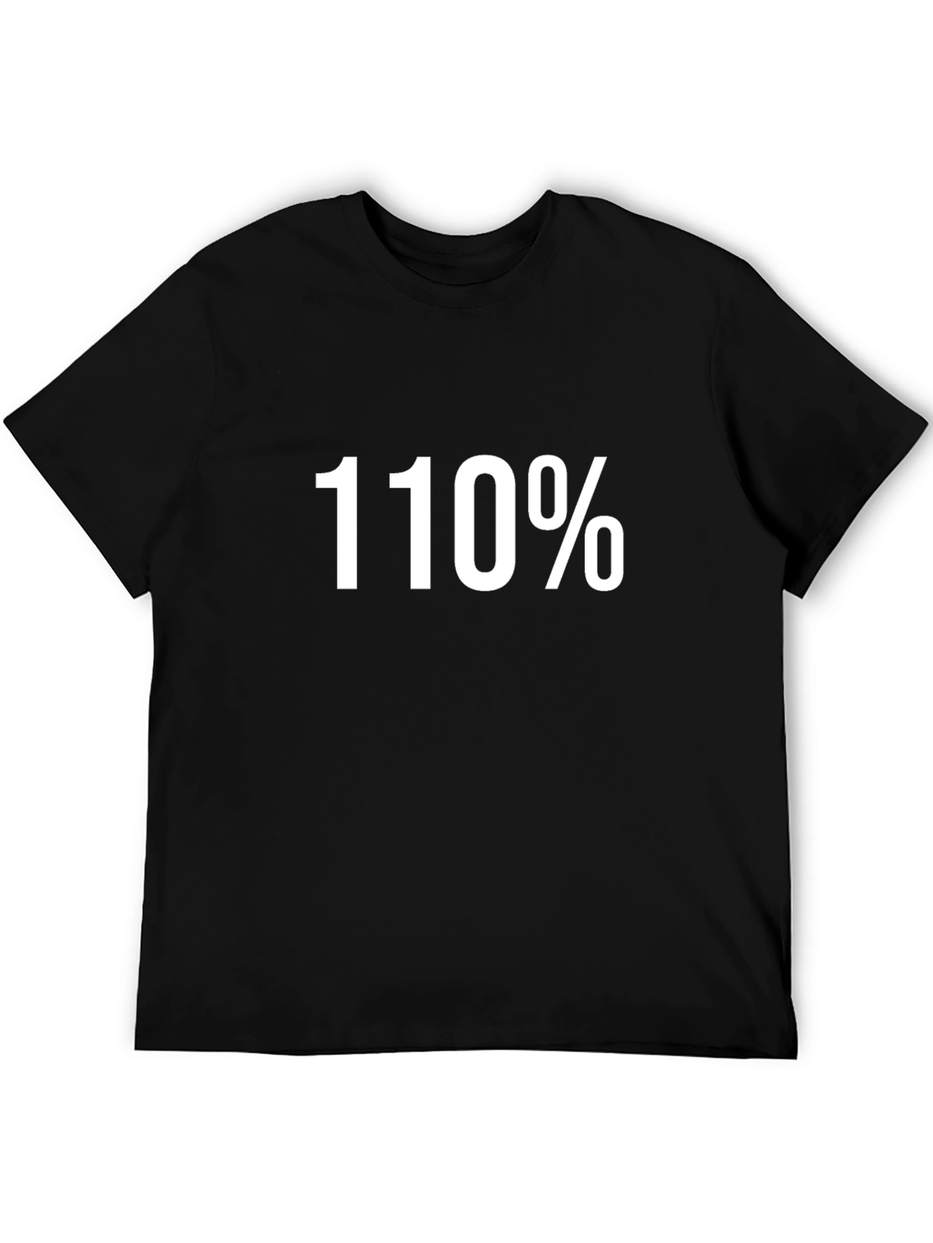 110% Graphic Tee - Black Cotton Blend