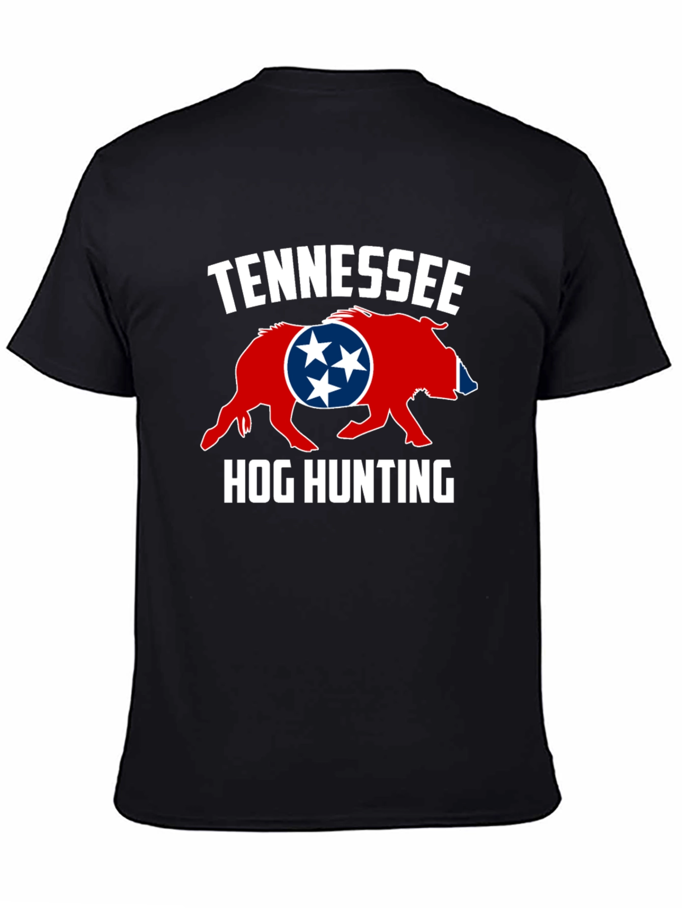 Tennessee Hog Hunting T-Shirt - Mens Black Tee