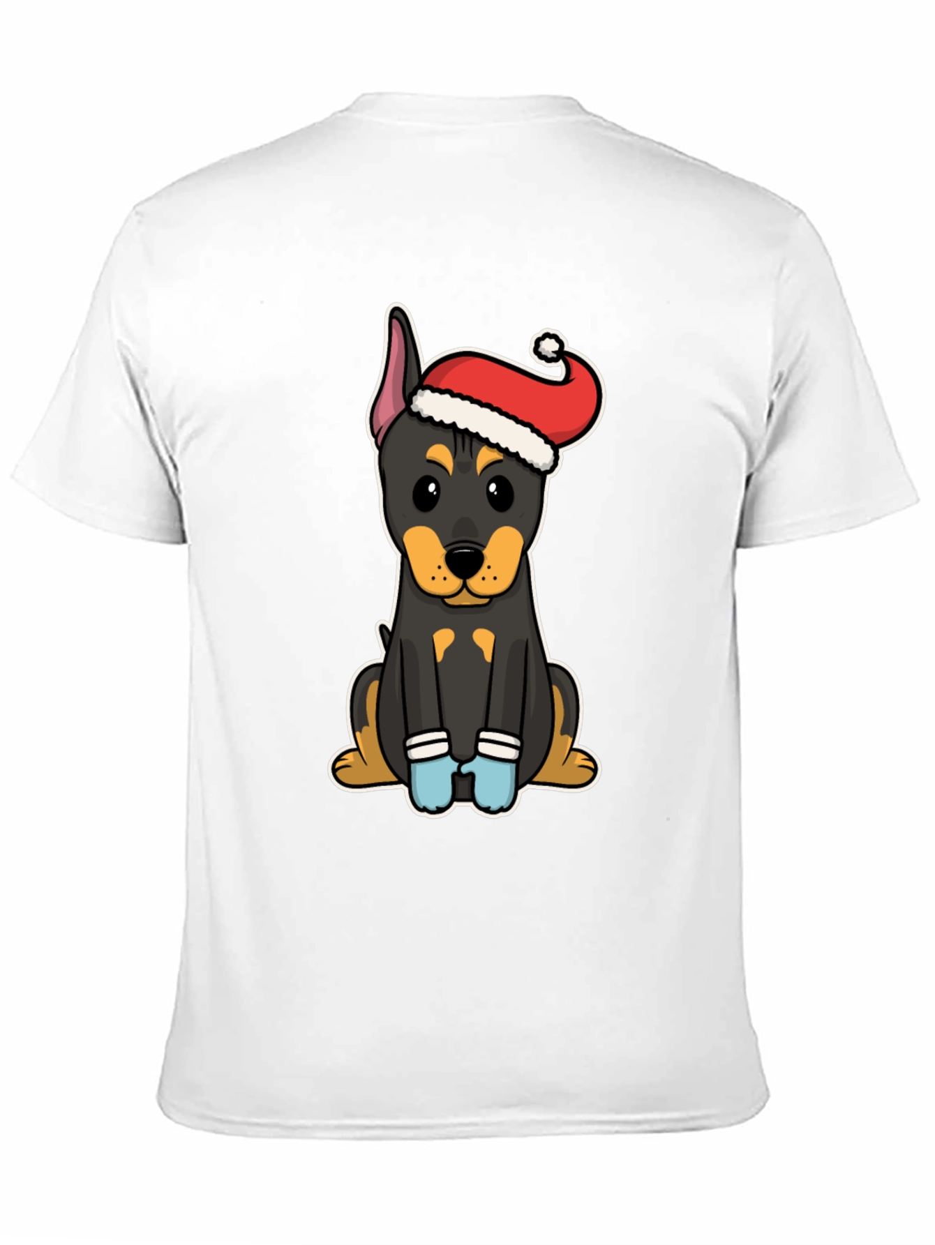 Festive Dog T-Shirt: Santa Hat Puppy Tee