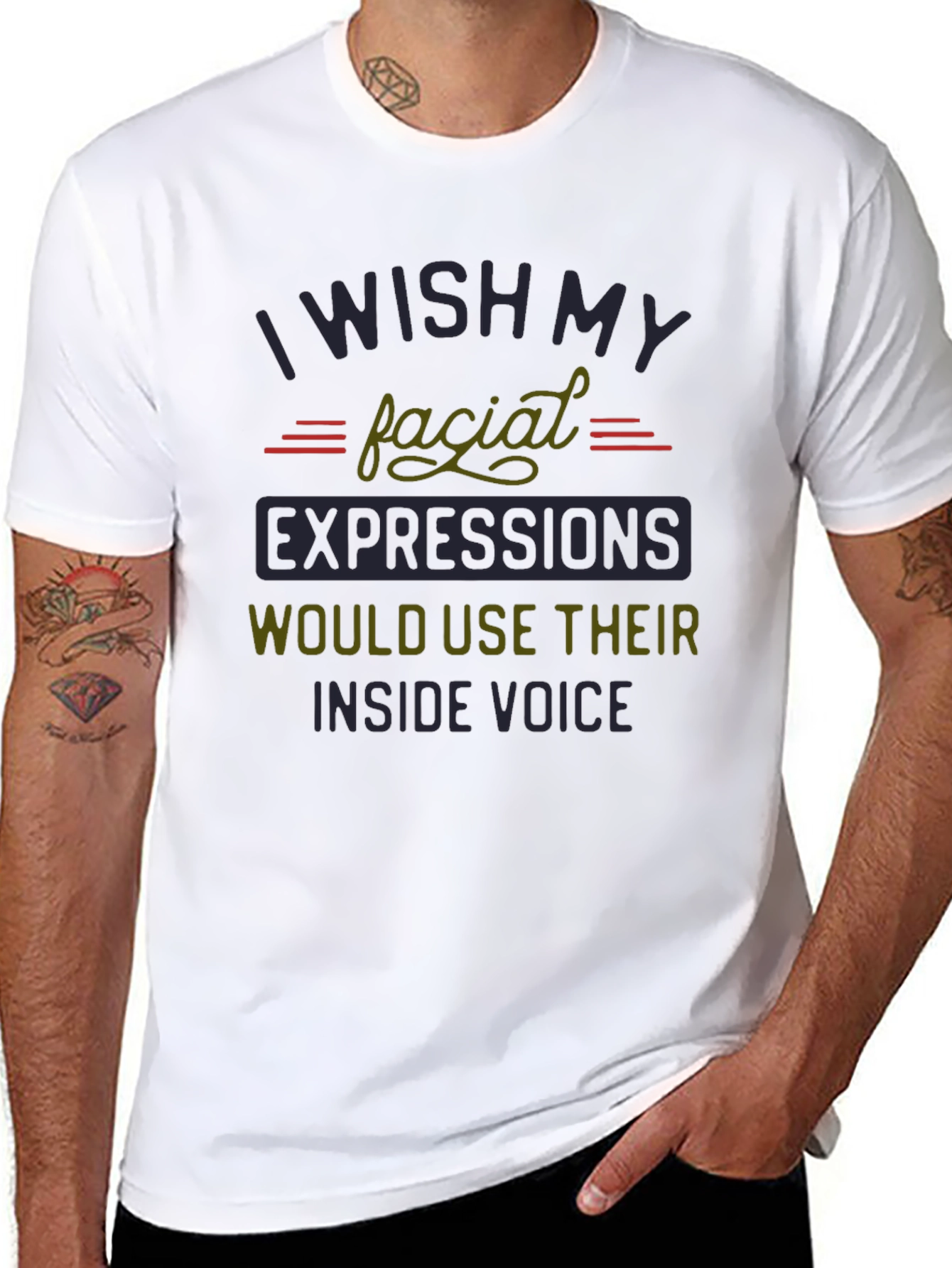 Humorous Graphic Tee - Inside Voice