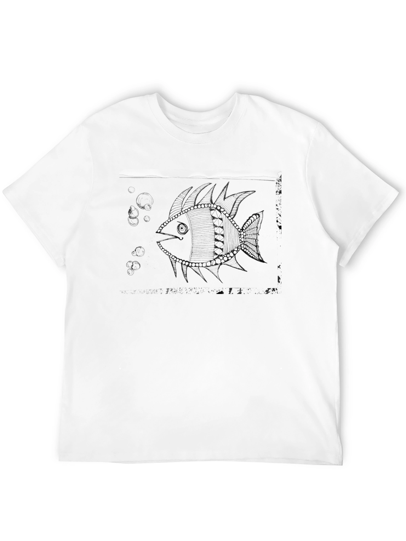 Black Fish Graphic Tee - Mens Style