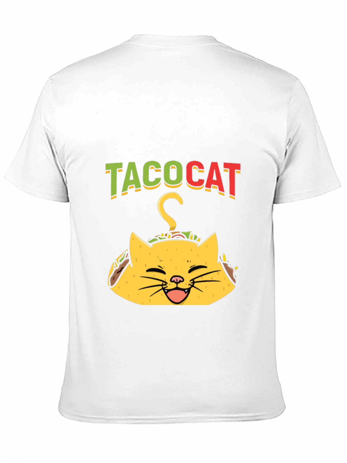 Taco Cat Graphic Tee - Funny Black T-Shirt