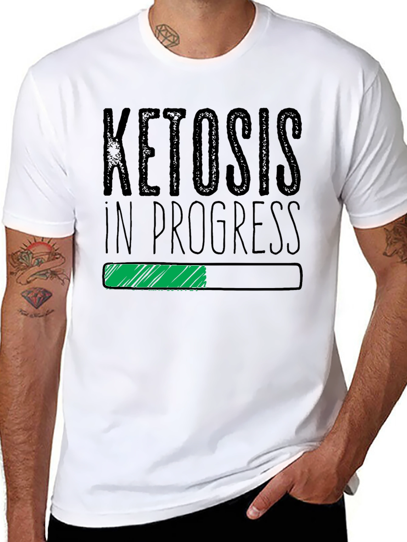 Ketosis In Progress Graphic Tee - Black