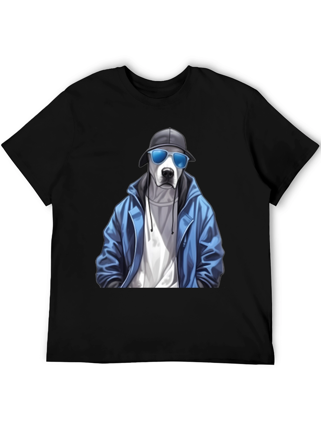 Dog with Style Black T-Shirt