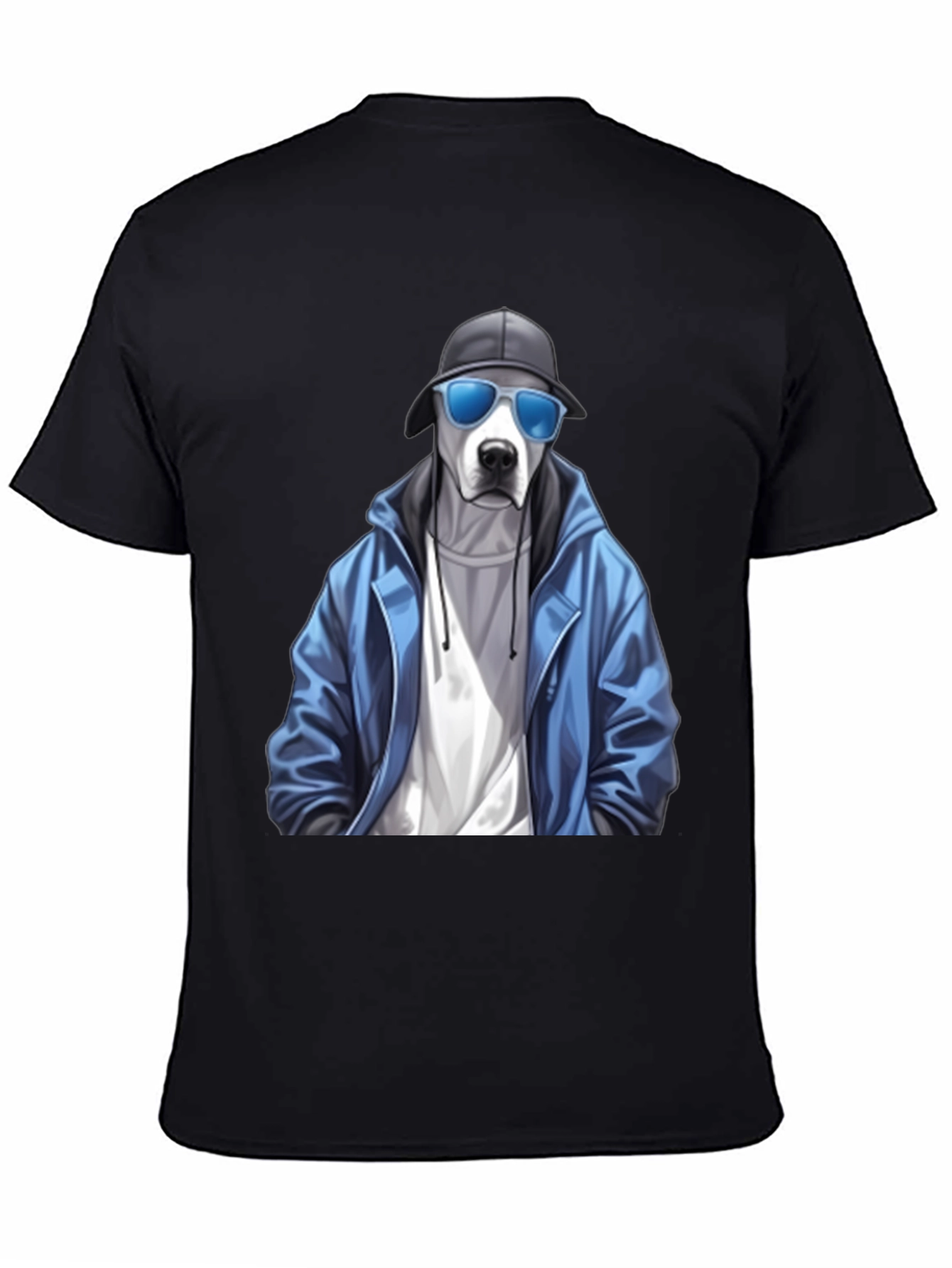 Dog with Style Black T-Shirt