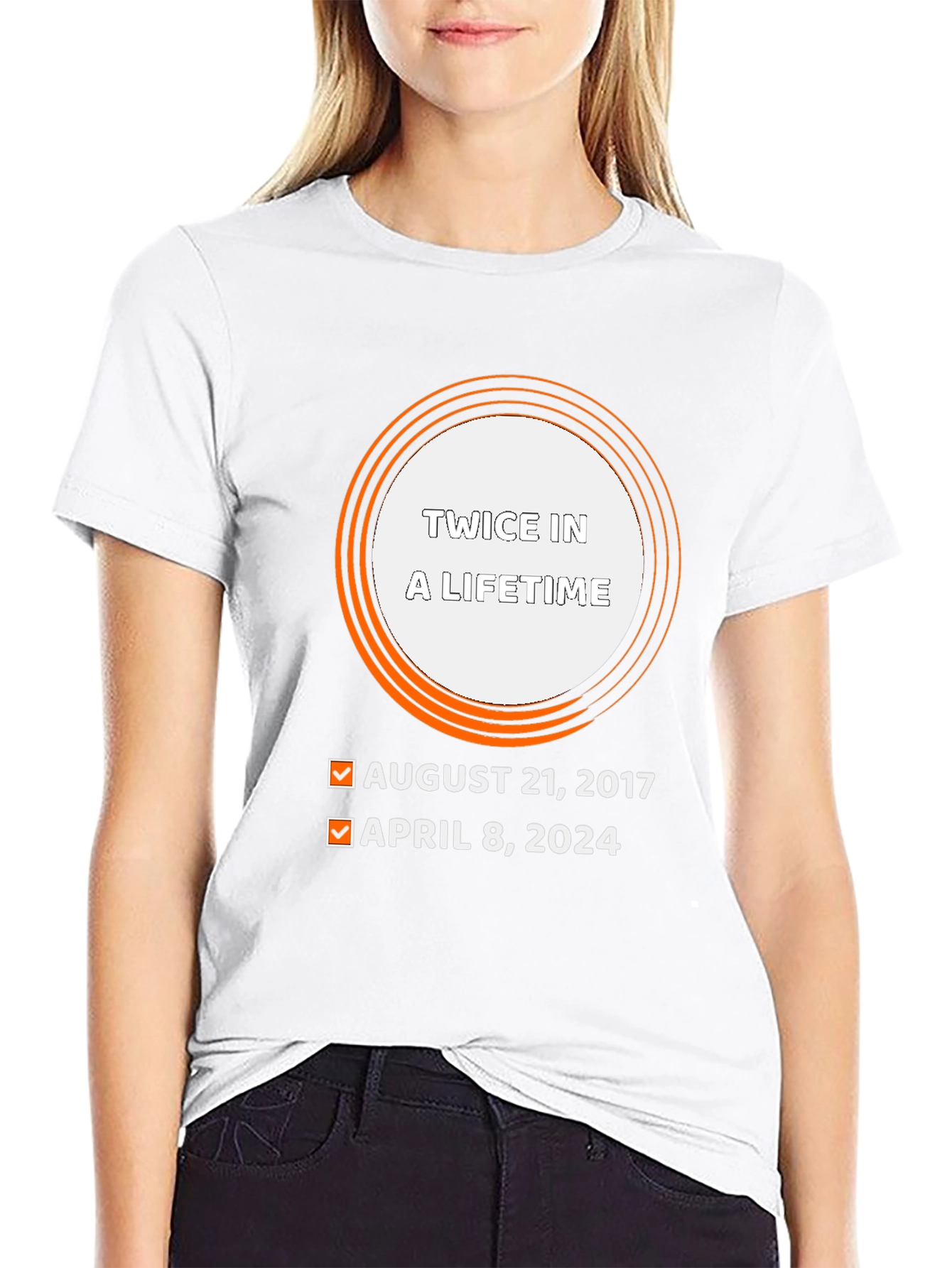 Twice in a Lifetime Eclipse Dates T-Shirt
