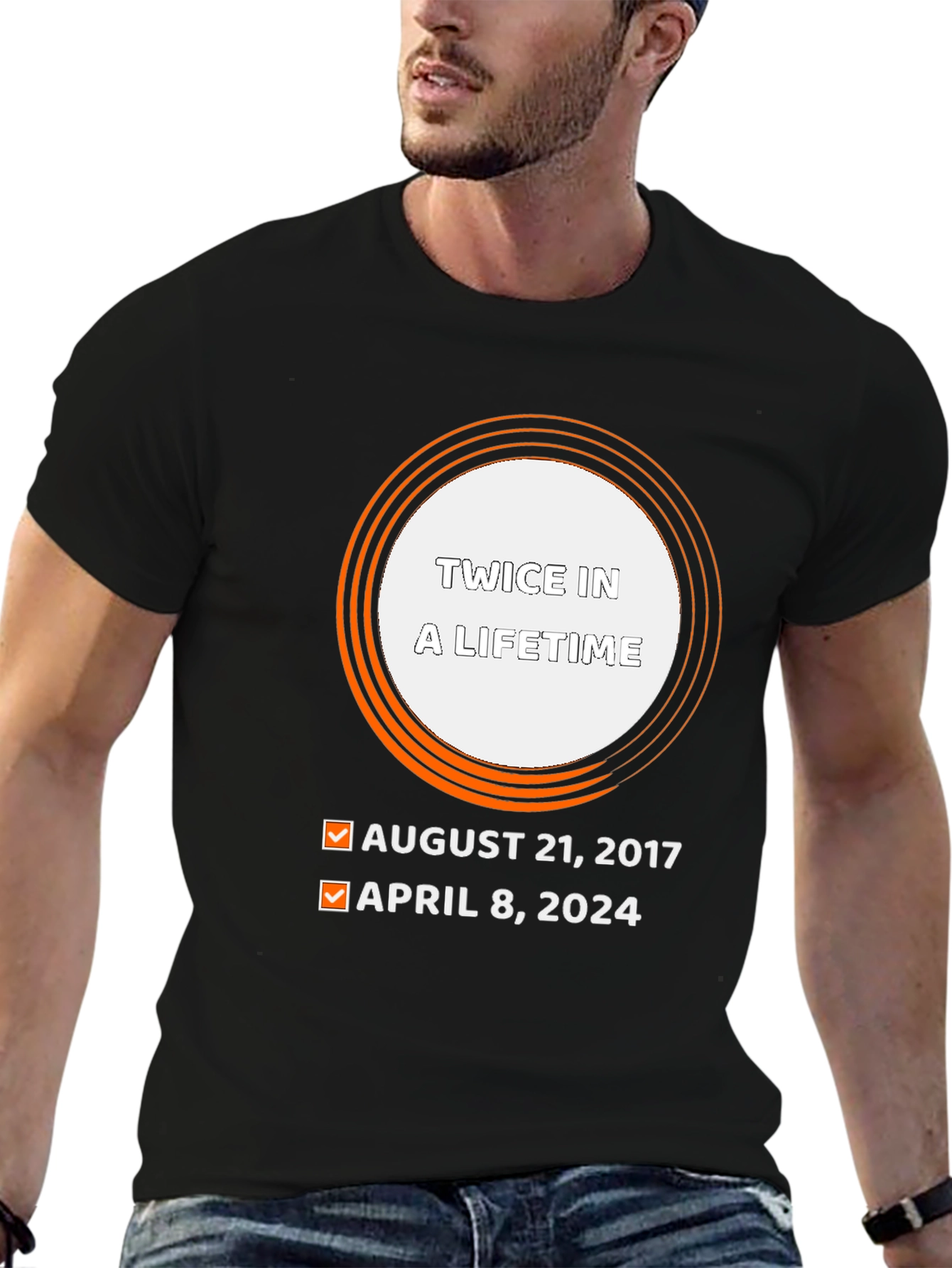 Twice in a Lifetime Eclipse Dates T-Shirt