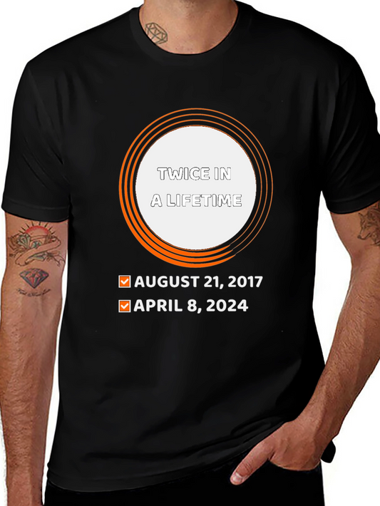 Twice in a Lifetime Eclipse Dates T-Shirt