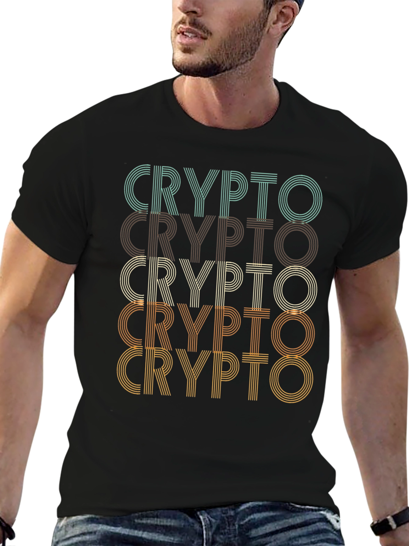 Retro Crypto T-Shirt - Bitcoin Fan Tee