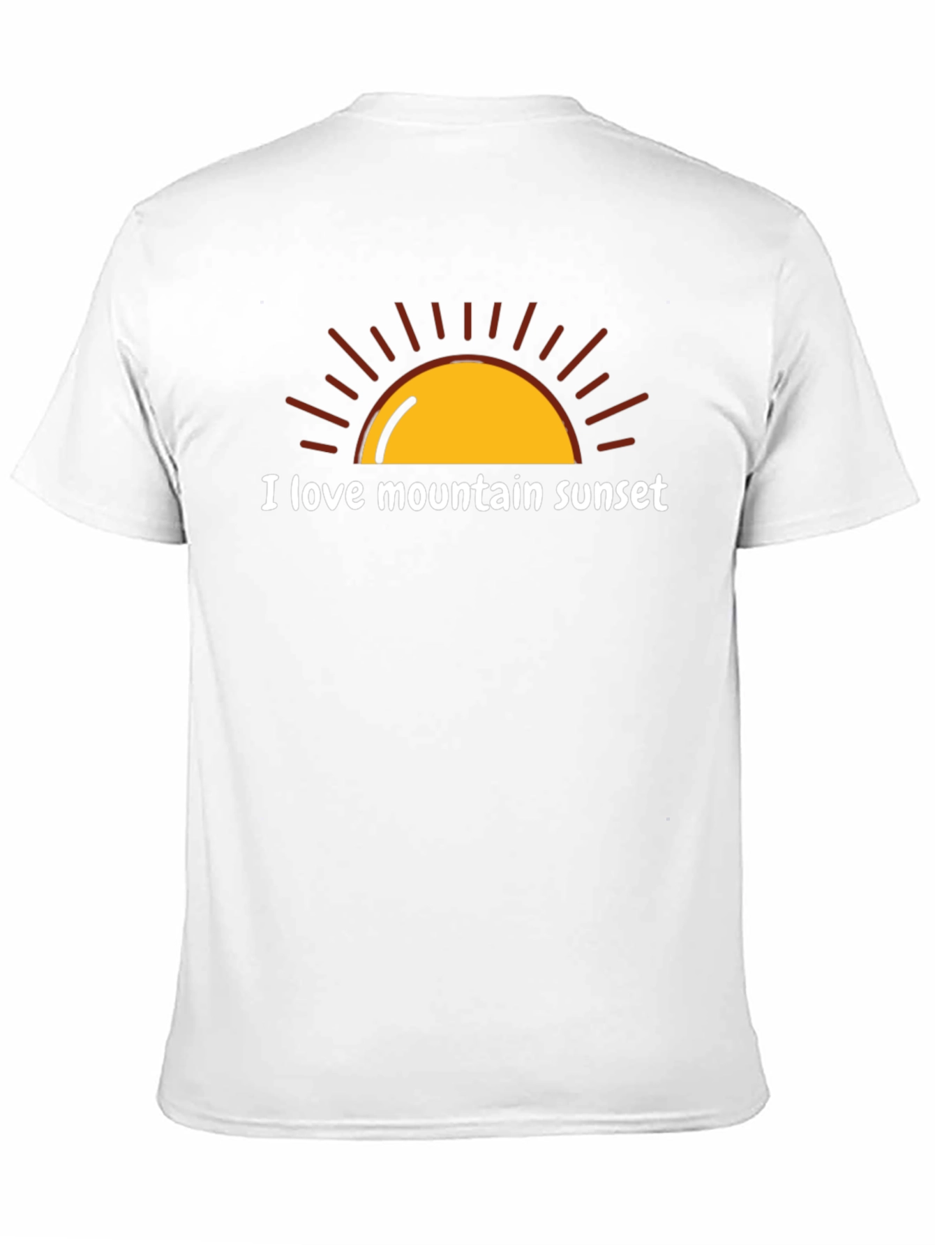 I Love Mountain Sunset Graphic Tee