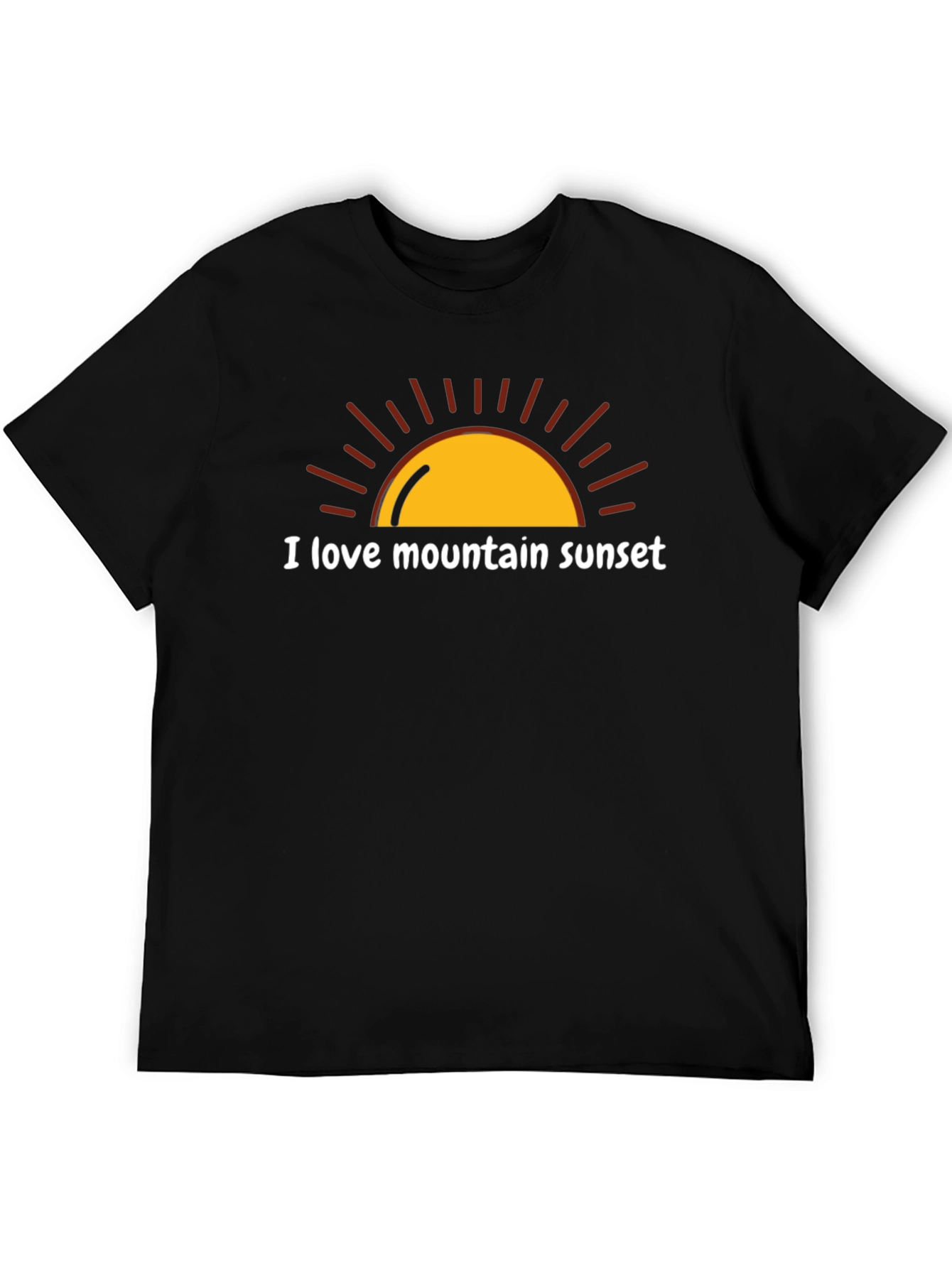 I Love Mountain Sunset Graphic Tee