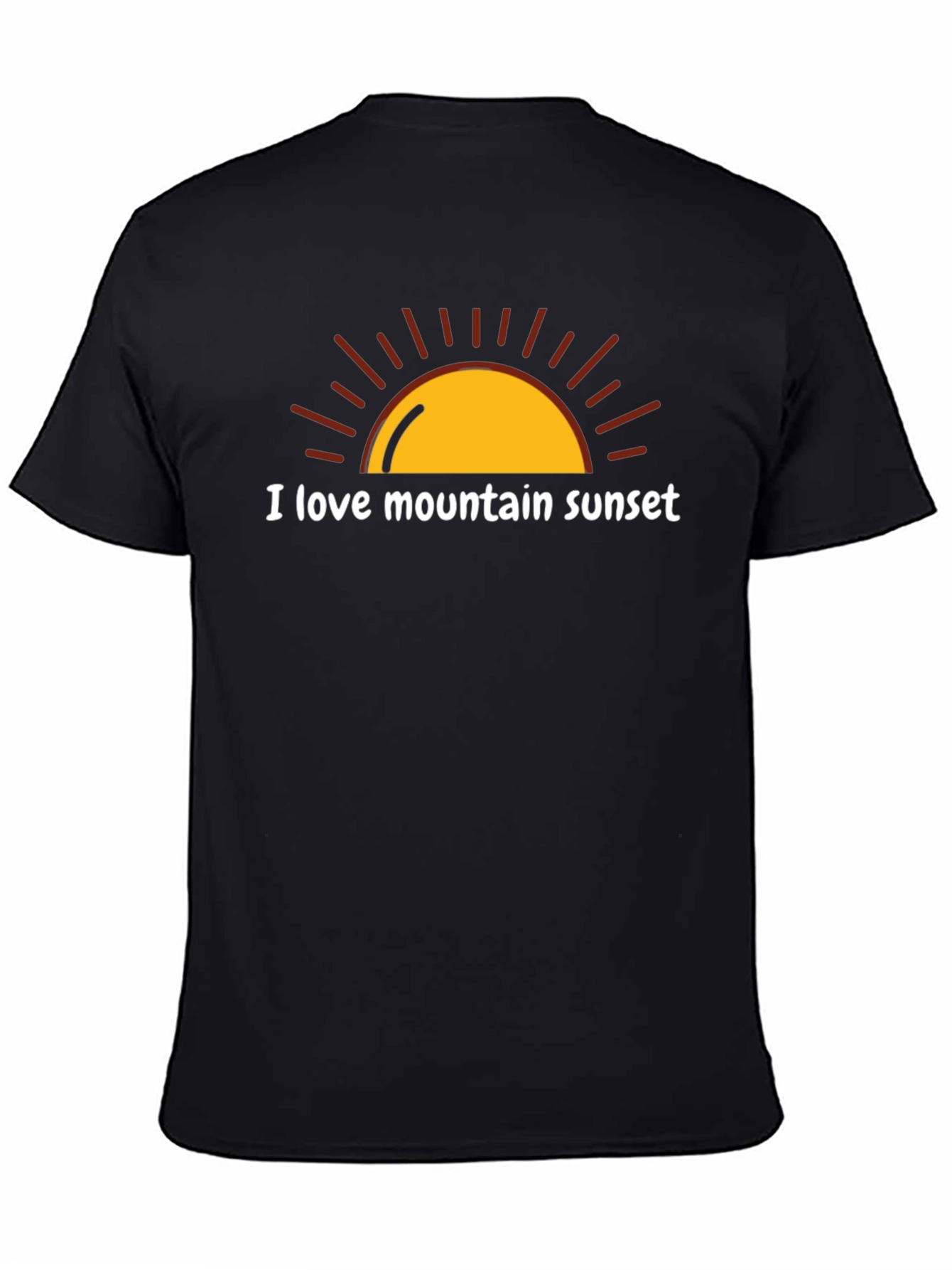 I Love Mountain Sunset Graphic Tee