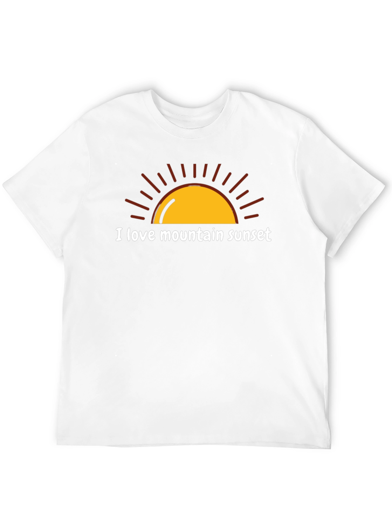 I Love Mountain Sunset Graphic Tee