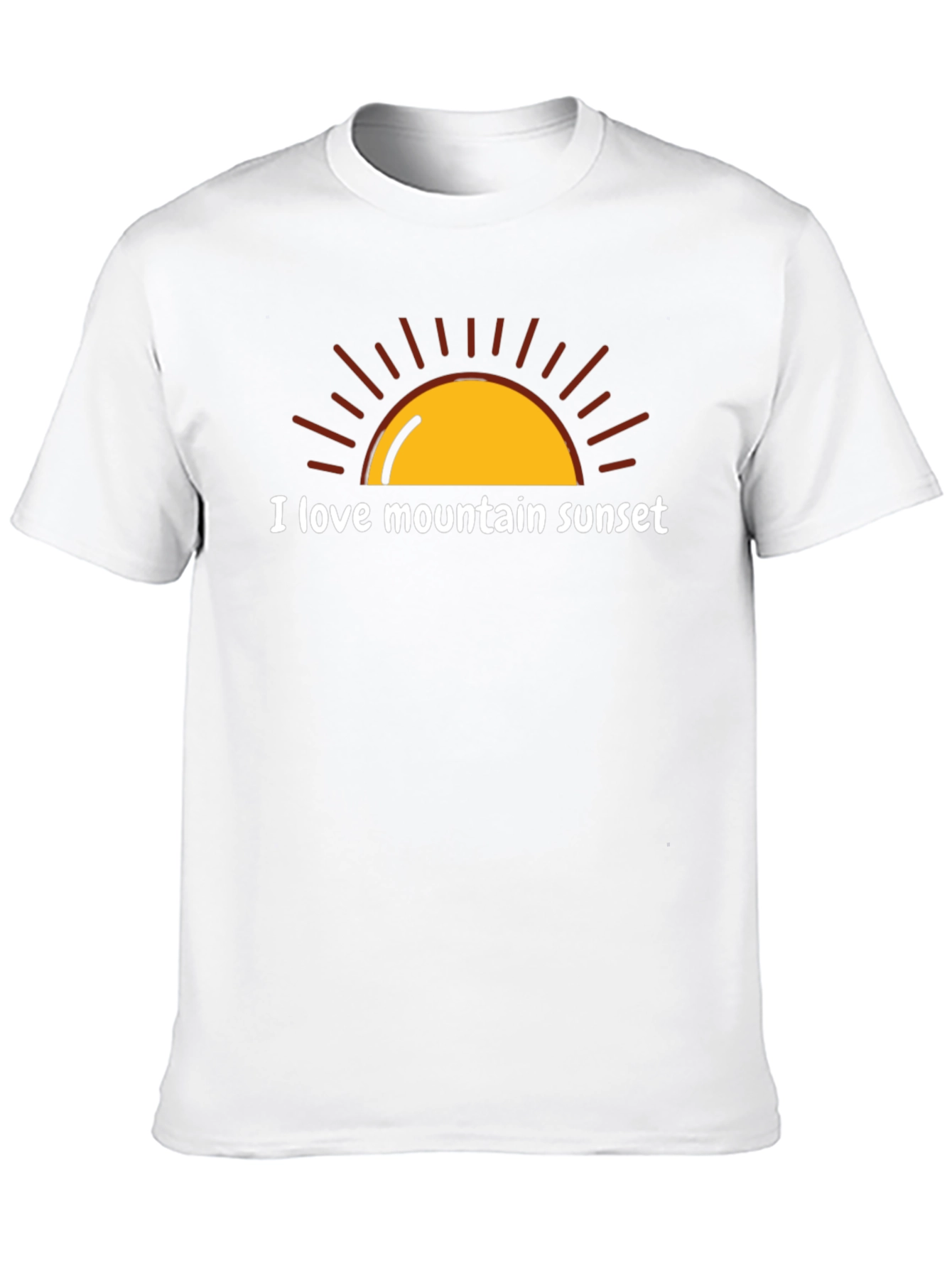 I Love Mountain Sunset Graphic Tee
