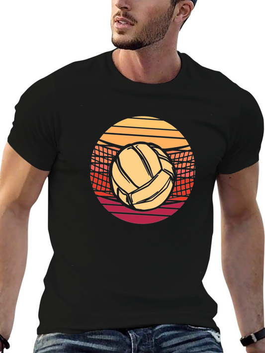 Volleyball Sunset Graphic Tee