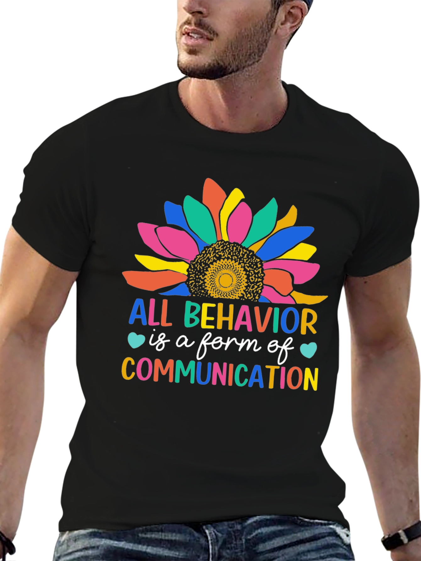All Behavior is Communication Sunflower Tee