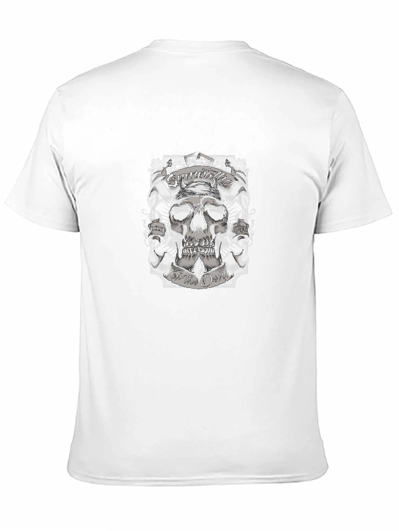 Skull Graphic Print Black T-Shirt