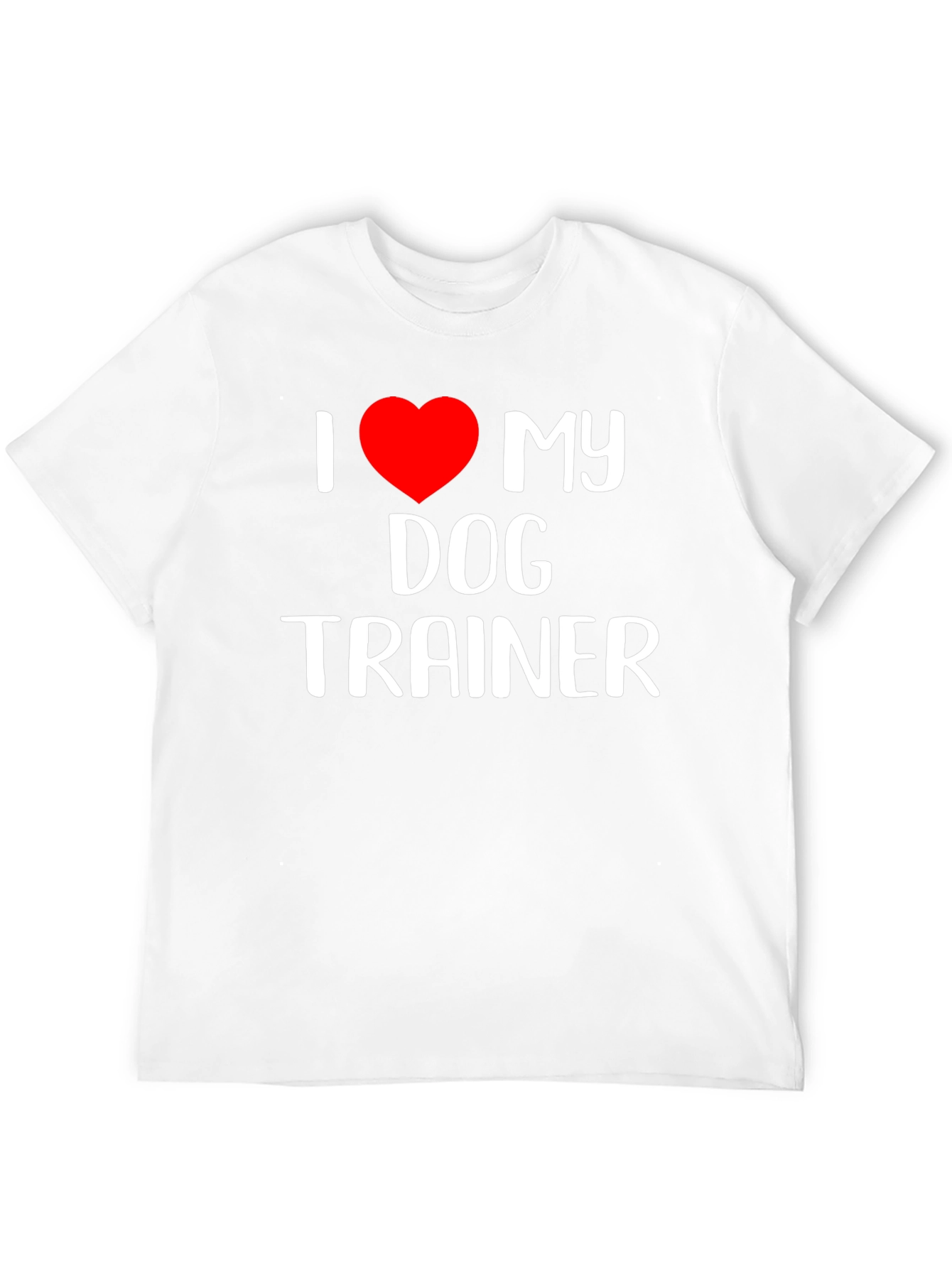 I Love My Dog Trainer Black T-Shirt