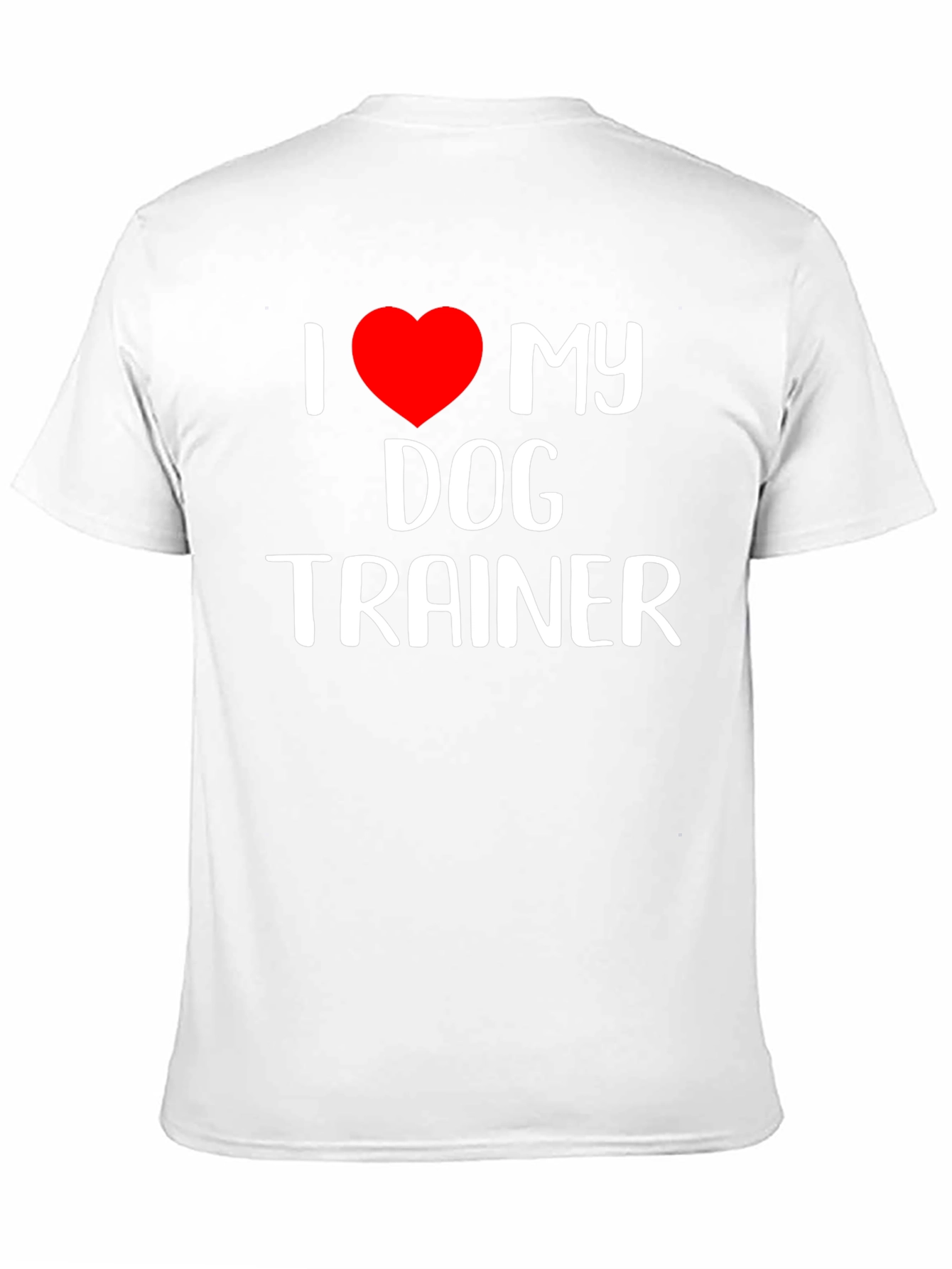 I Love My Dog Trainer Black T-Shirt