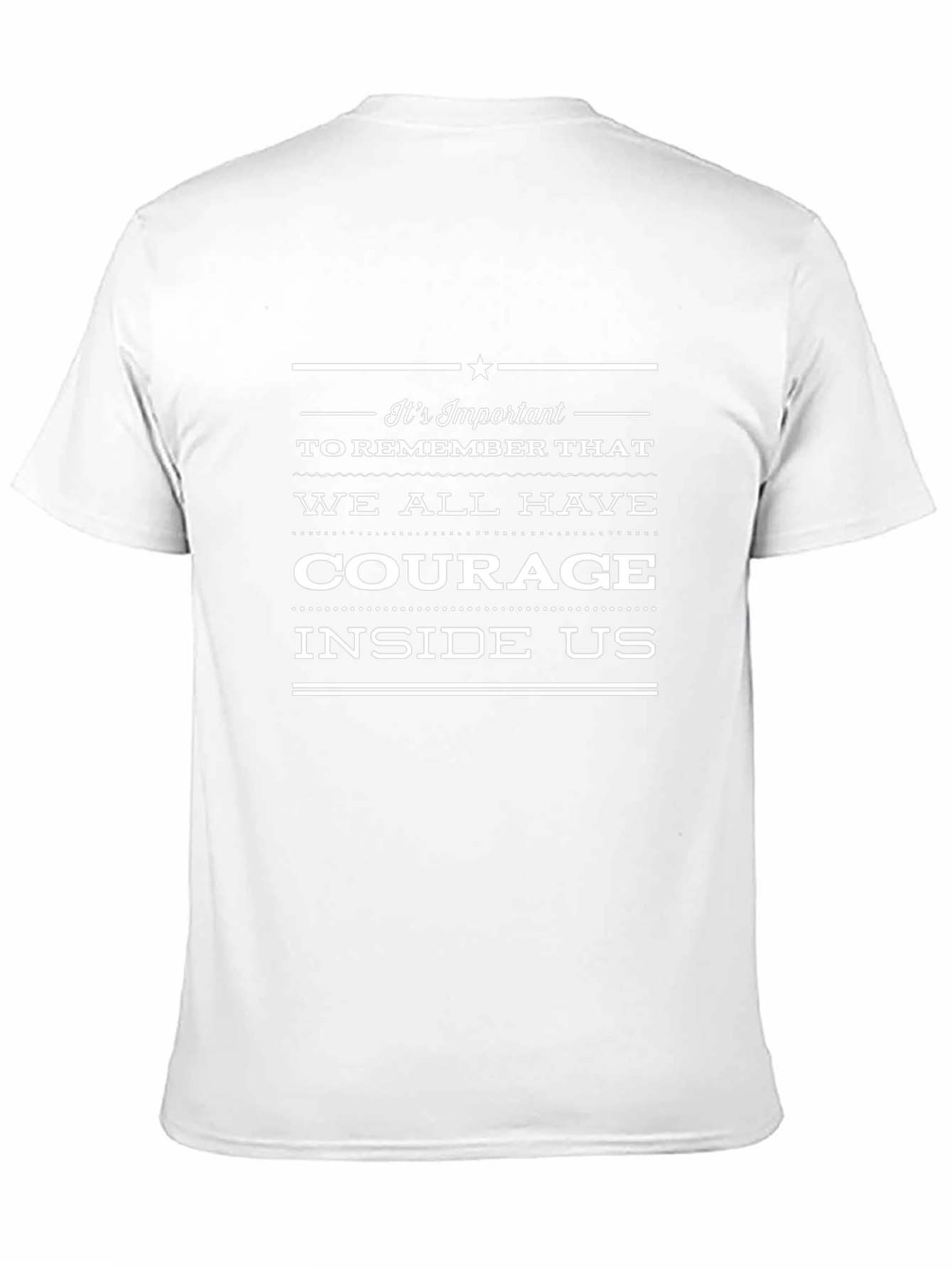 Courage Inside Us Graphic Tee - Black T-Shirt