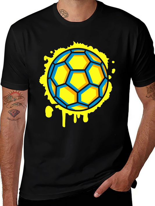 Soccer Ball Graphic Black Tee