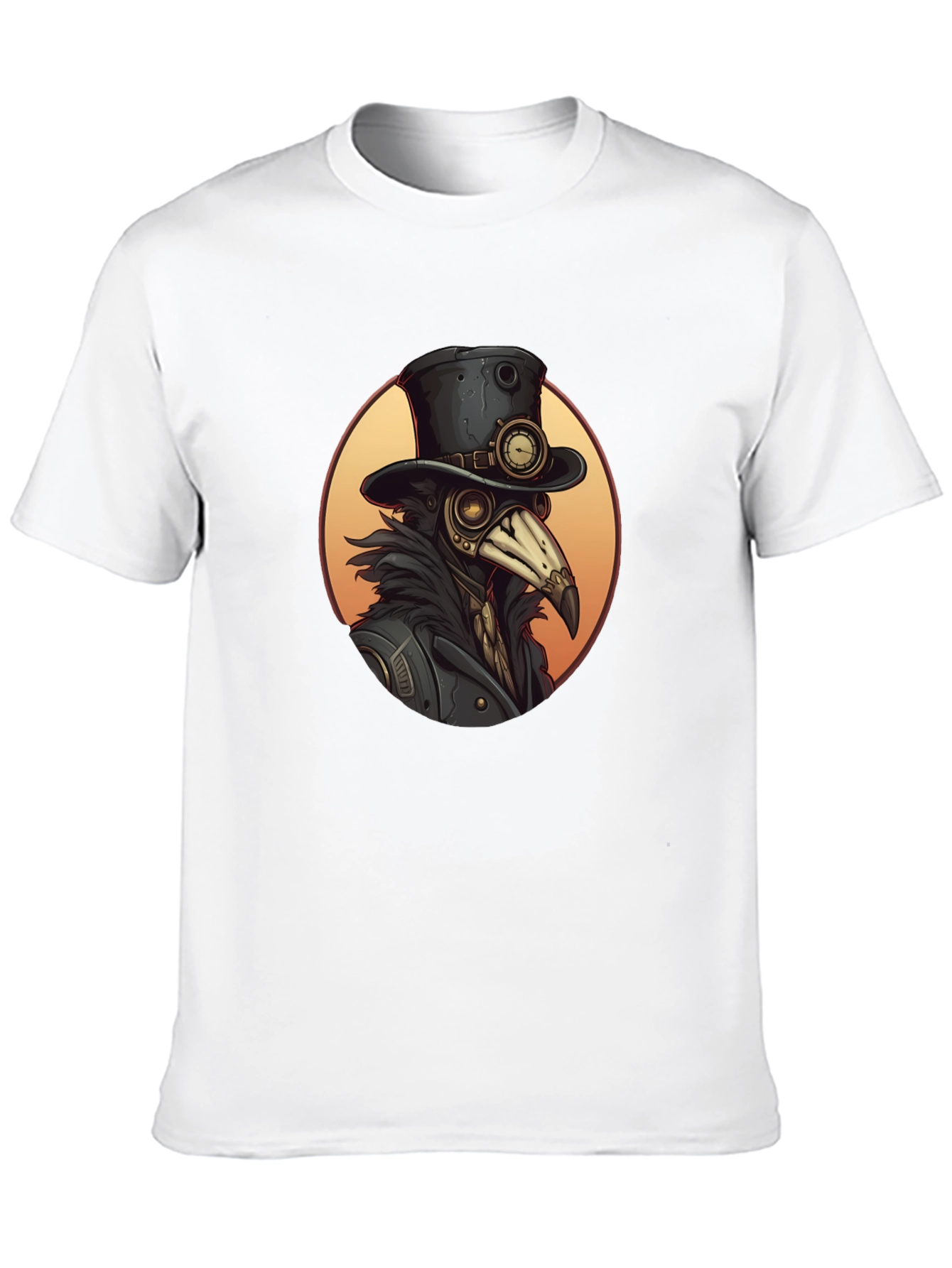 Steampunk Plague Doctor Graphic Tee - Unique Design