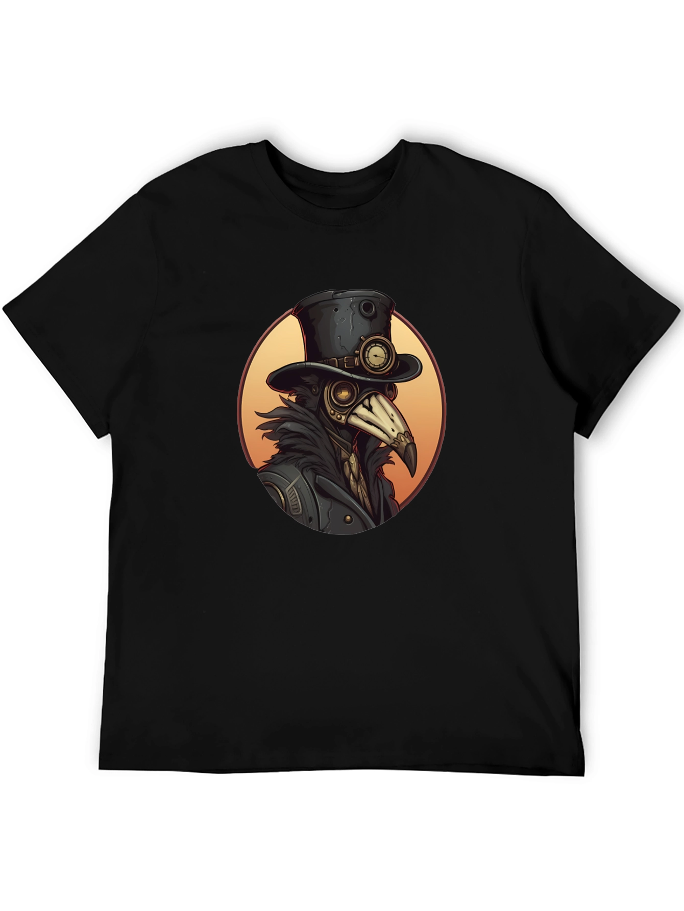 Steampunk Plague Doctor Graphic Tee - Unique Design