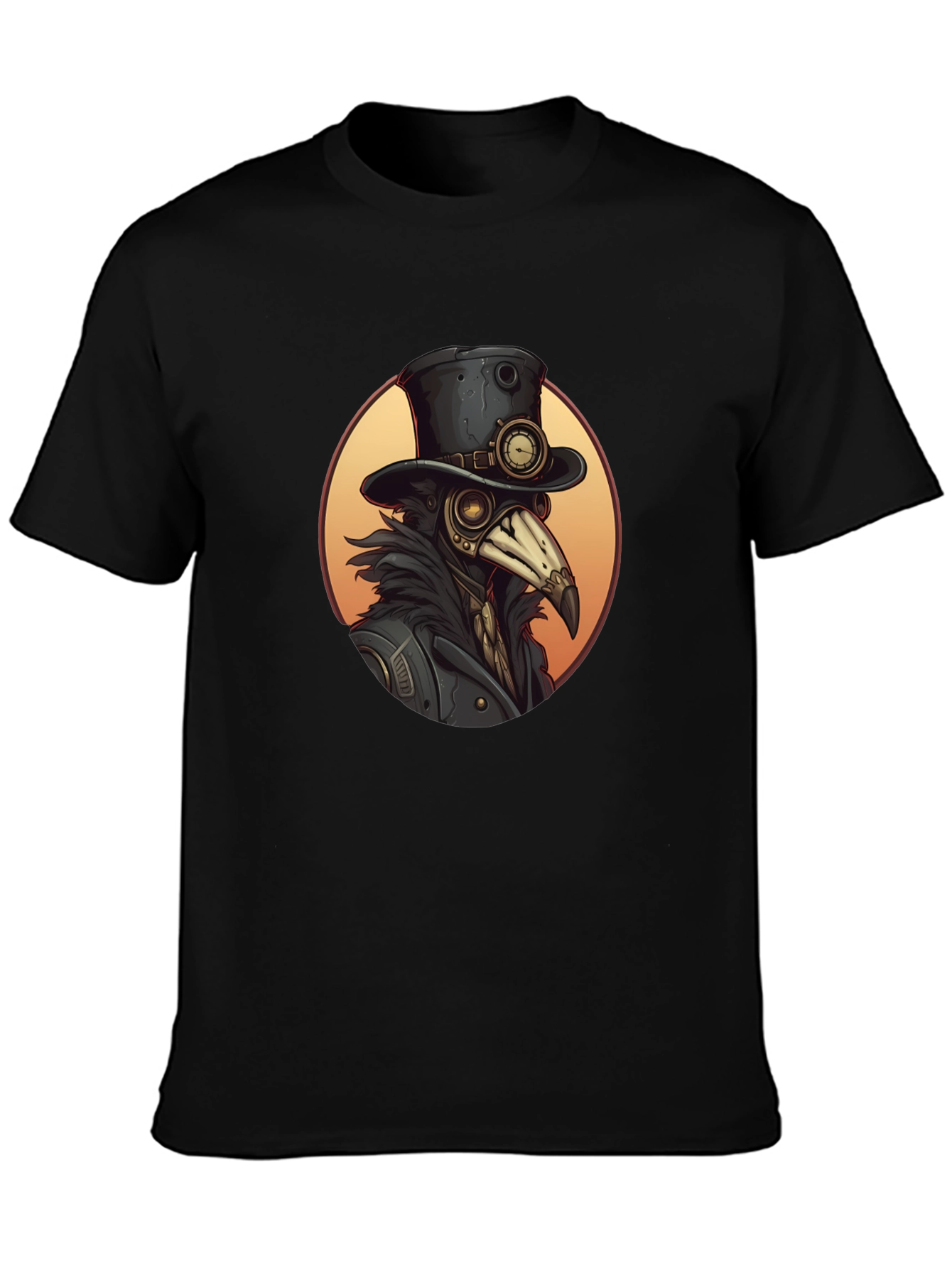 Steampunk Plague Doctor Graphic Tee - Unique Design