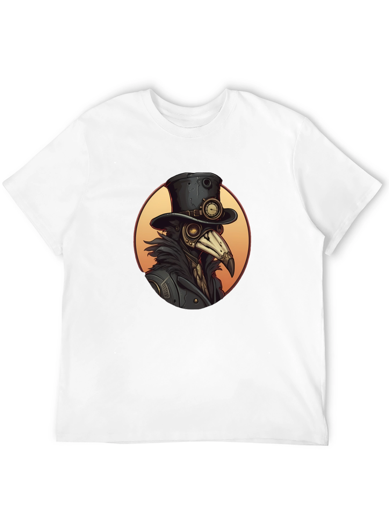 Steampunk Plague Doctor Graphic Tee - Unique Design