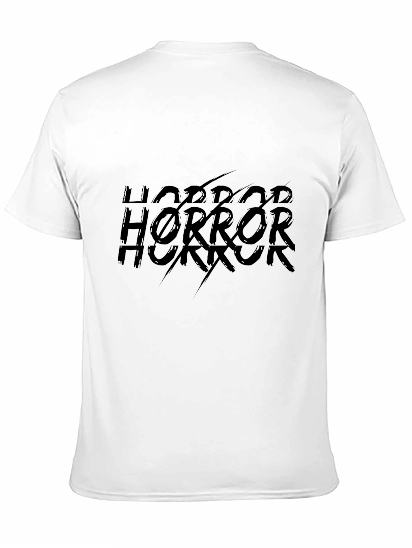 Horror Graphic Print Black T-Shirt