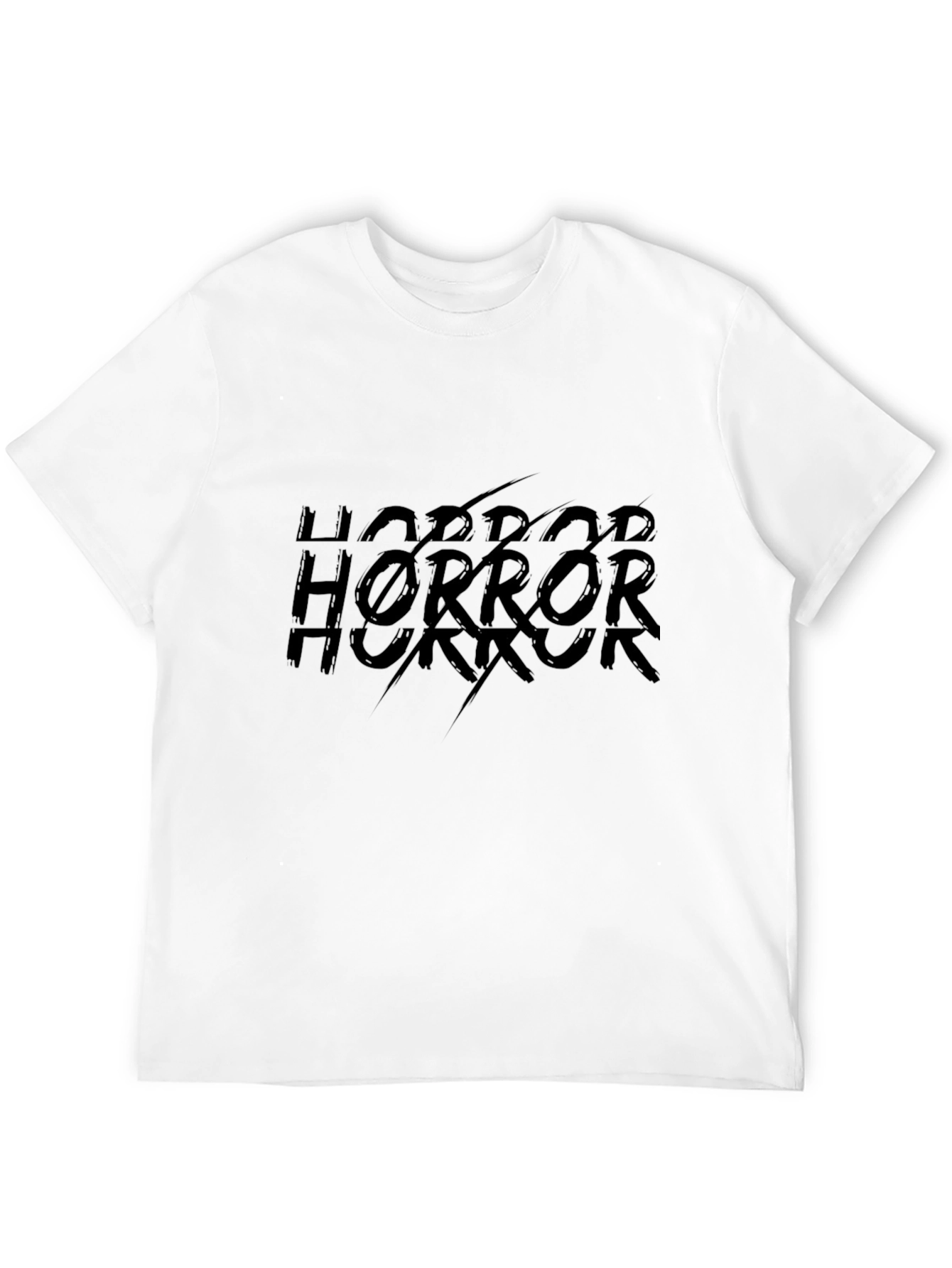 Horror Graphic Print Black T-Shirt