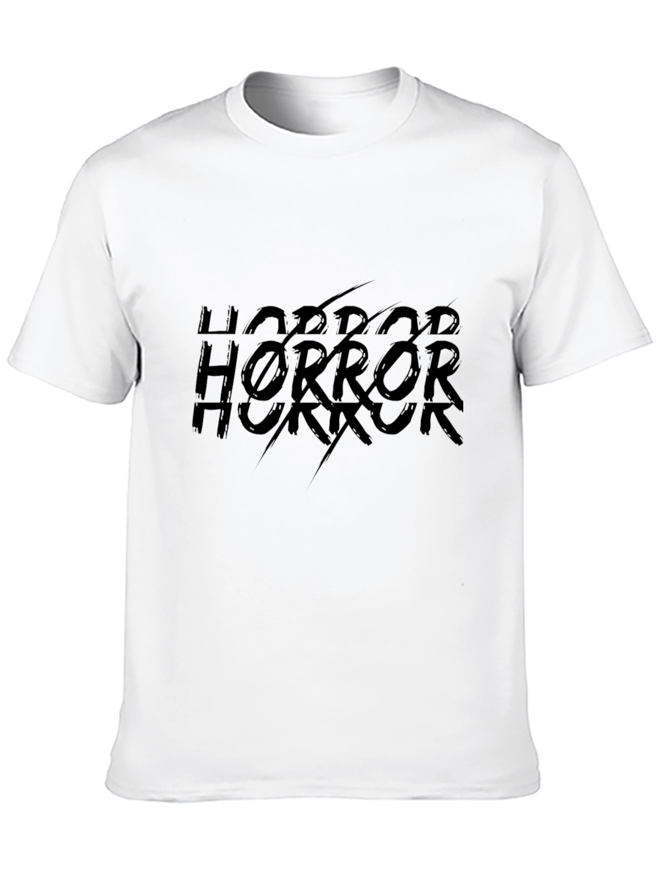 Horror Graphic Print Black T-Shirt
